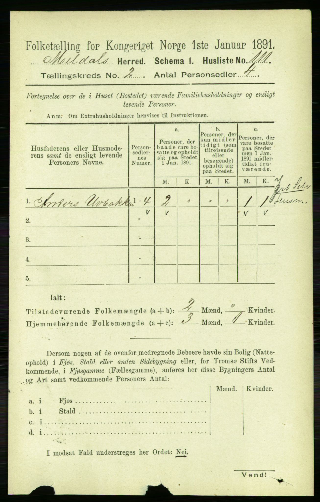 RA, Folketelling 1891 for 1636 Meldal herred, 1891, s. 1059