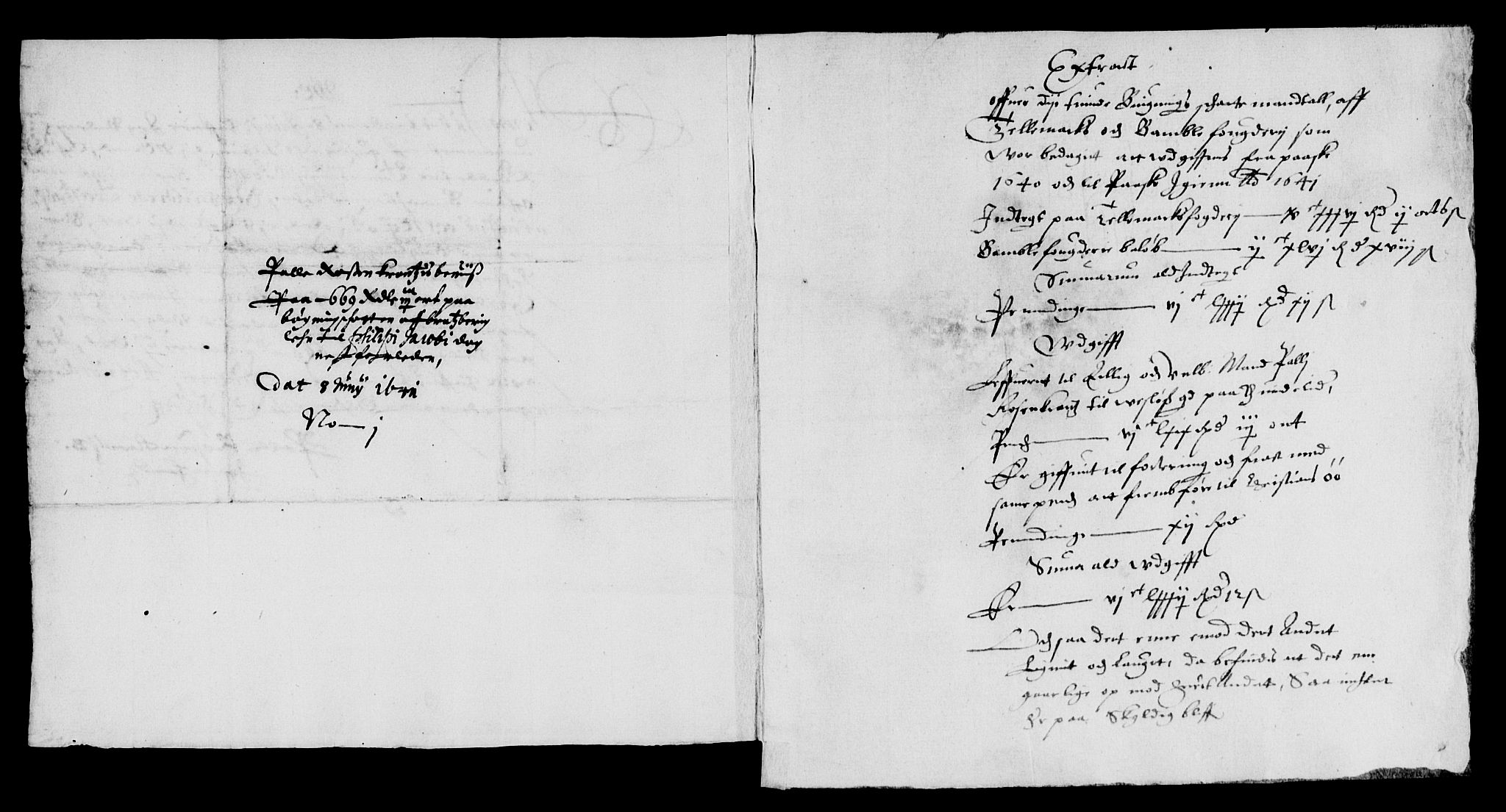 Rentekammeret inntil 1814, Reviderte regnskaper, Lensregnskaper, AV/RA-EA-5023/R/Rb/Rbp/L0025: Bratsberg len, 1640-1641