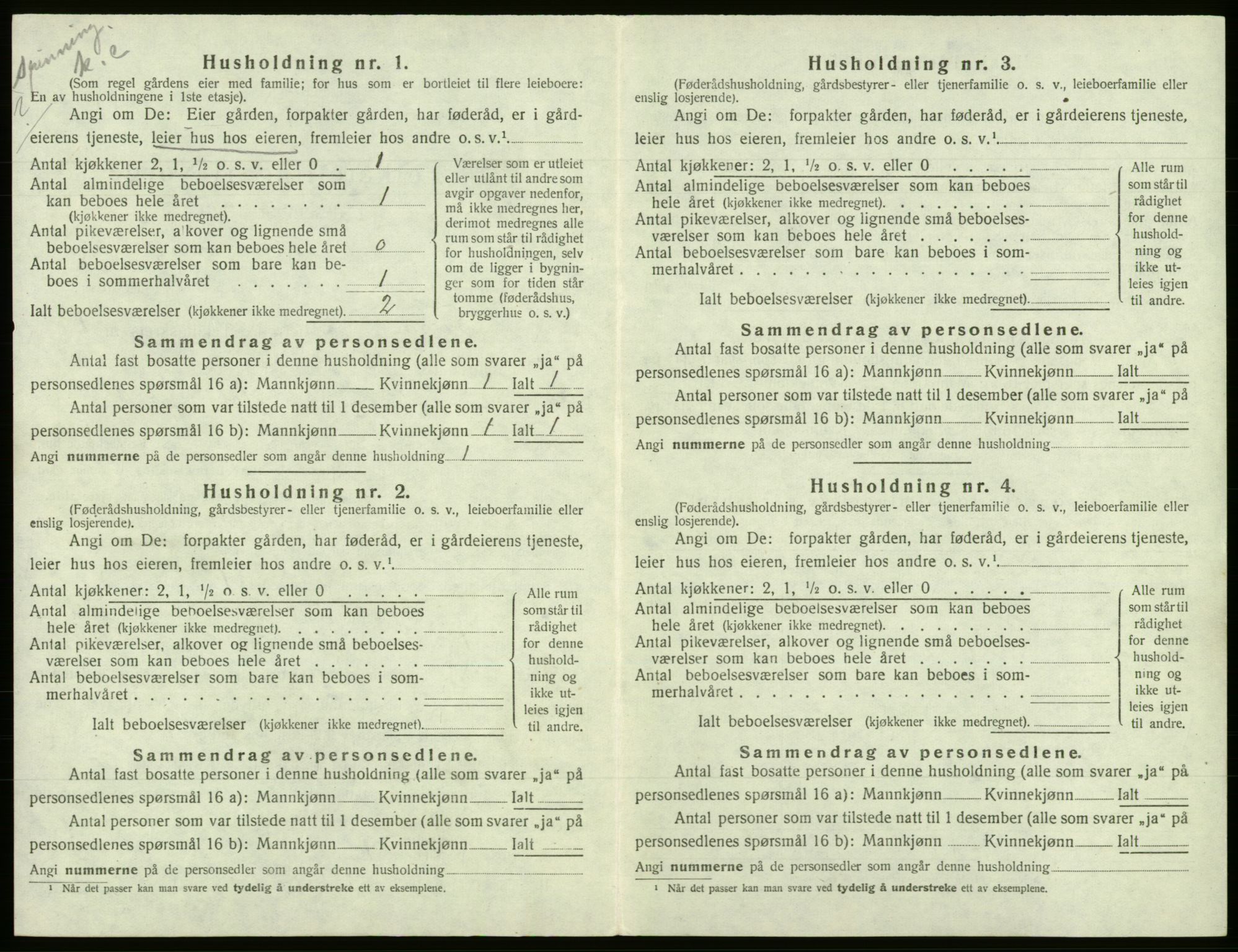 SAB, Folketelling 1920 for 1241 Fusa herred, 1920, s. 69