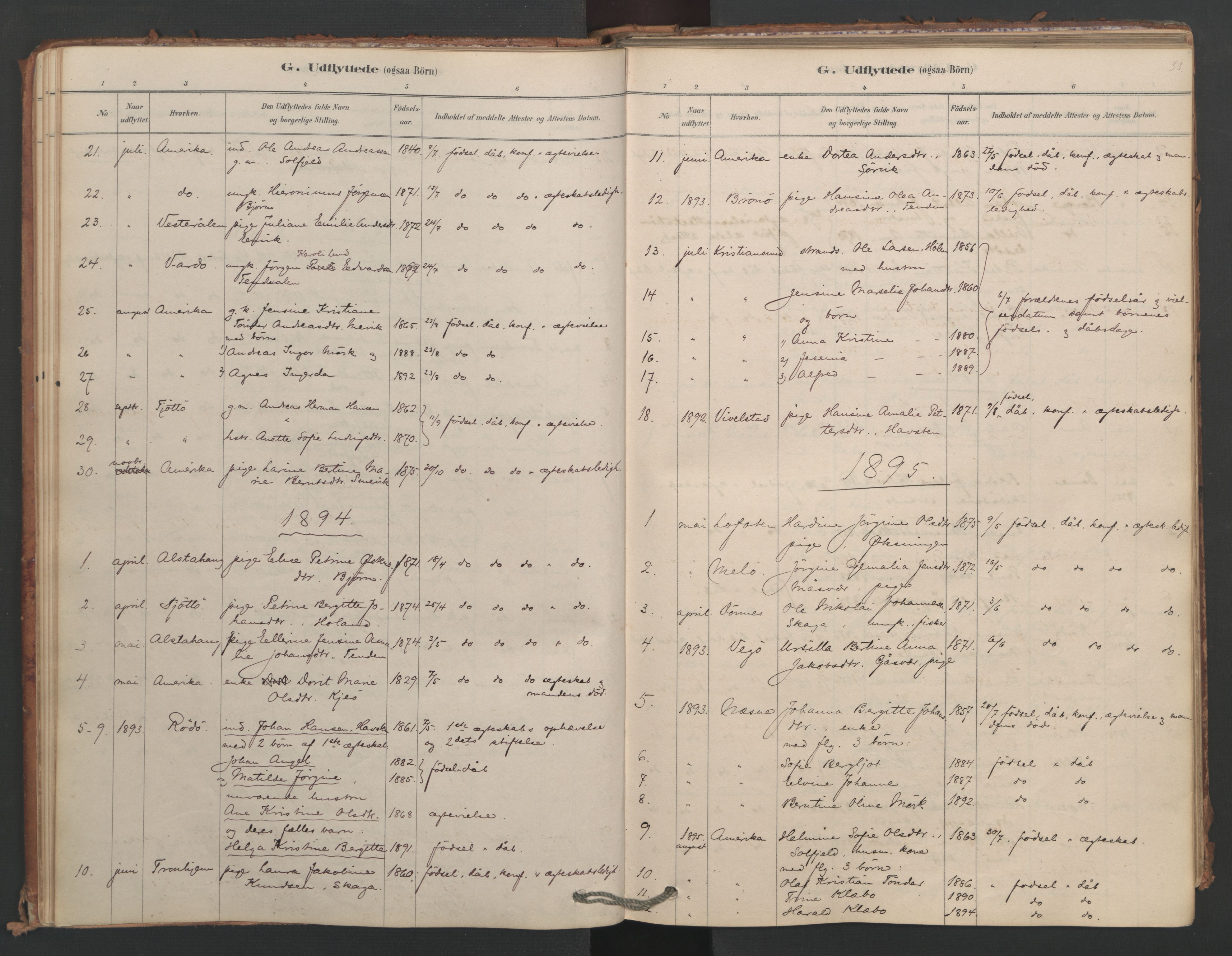 Ministerialprotokoller, klokkerbøker og fødselsregistre - Nordland, AV/SAT-A-1459/834/L0509: Ministerialbok nr. 834A07, 1878-1937, s. 33