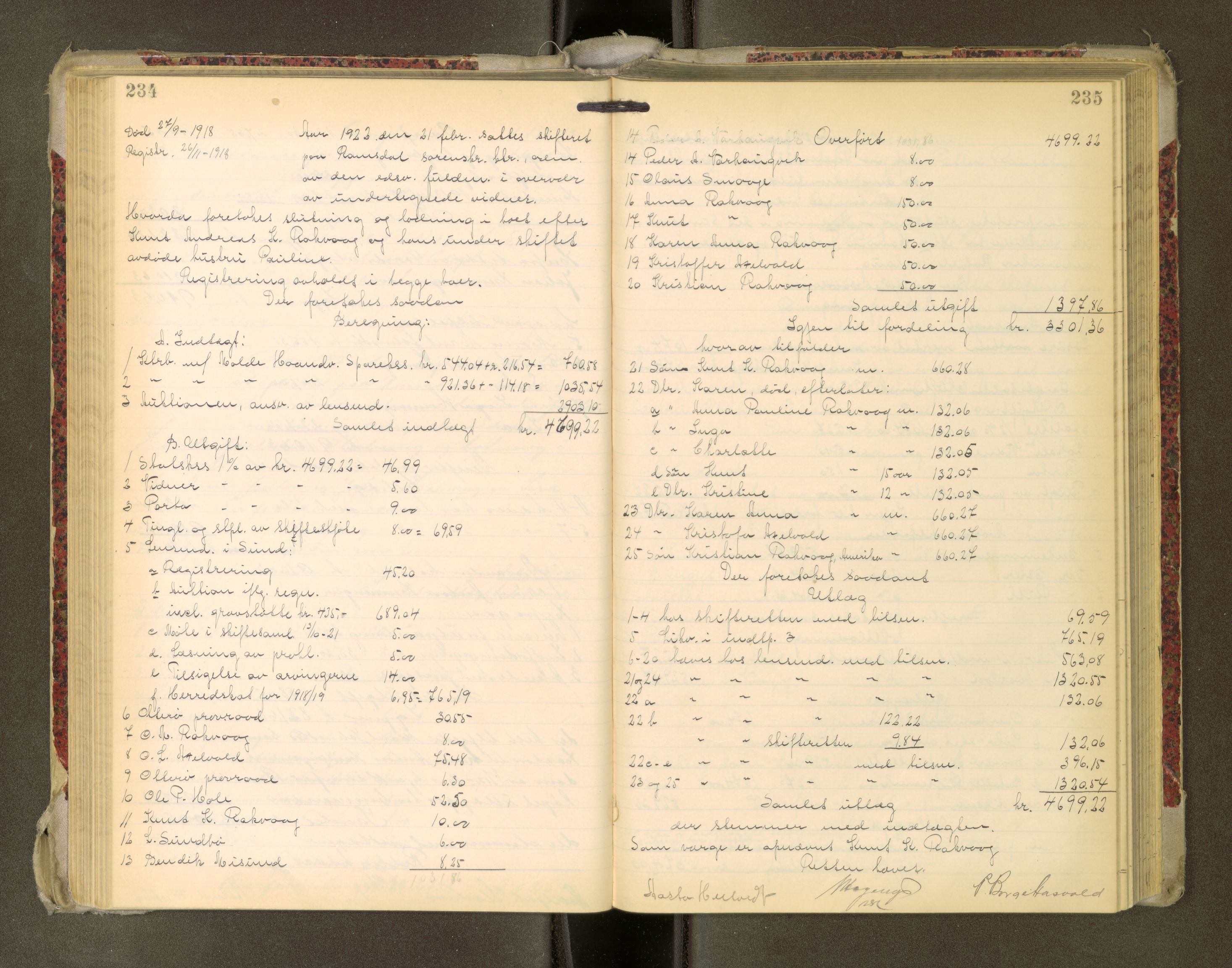 Romsdal sorenskriveri, AV/SAT-A-4149/1/3/3A/L0022: Skifteutlodnings Protokoll, 1920-1924, s. 234-235