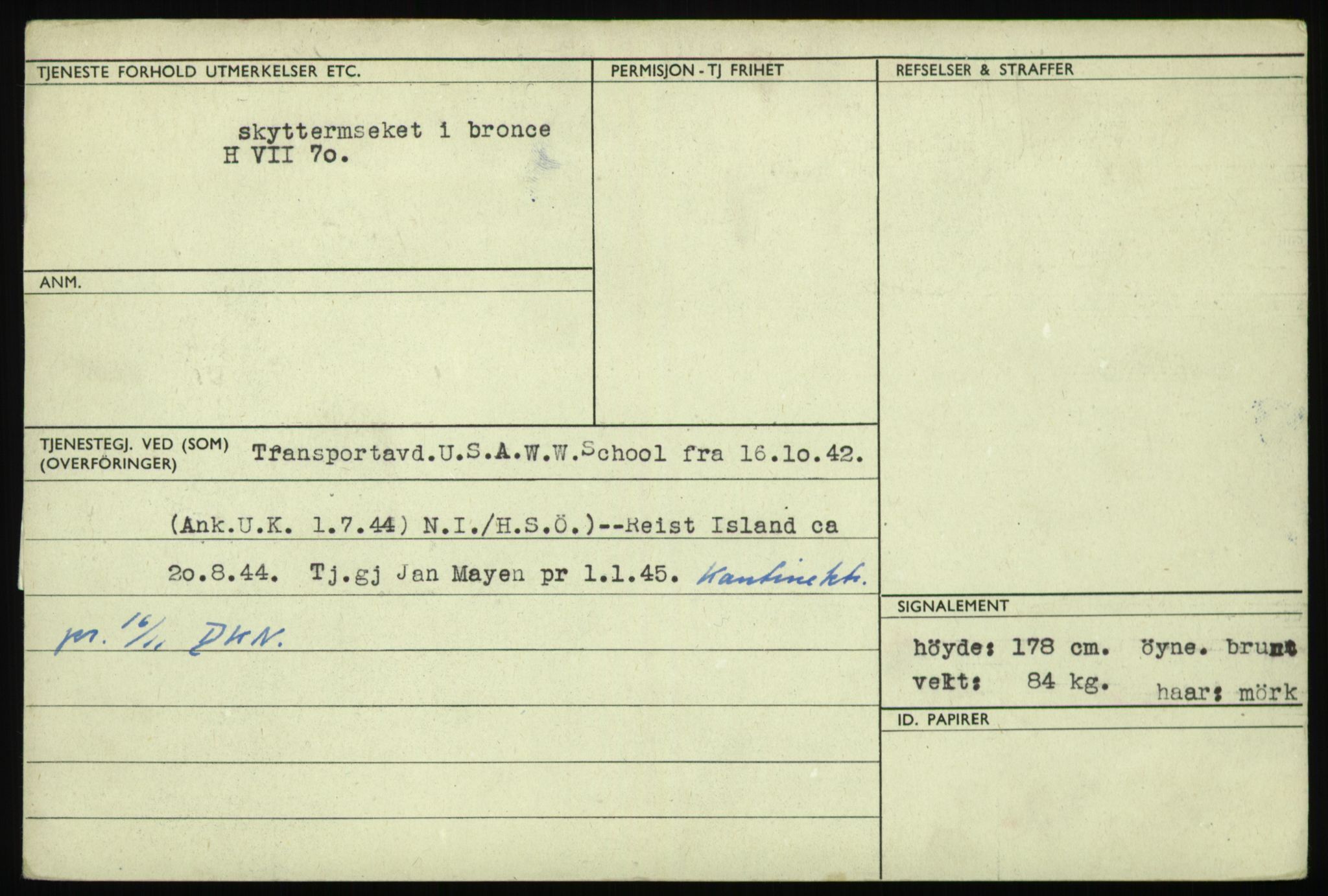 Forsvaret, Troms infanteriregiment nr. 16, AV/RA-RAFA-3146/P/Pa/L0021: Rulleblad for regimentets menige mannskaper, årsklasse 1937, 1937, s. 446