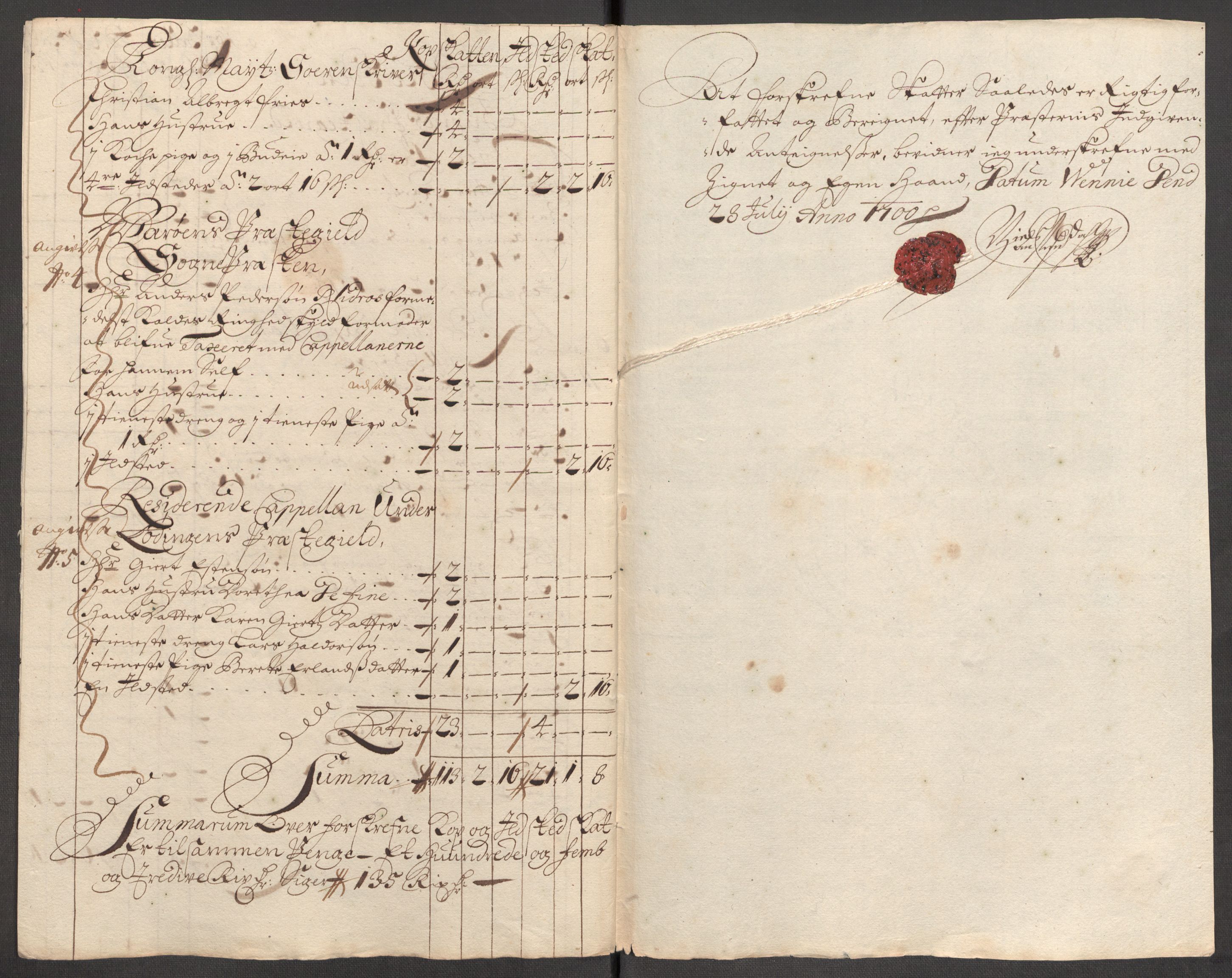 Rentekammeret inntil 1814, Reviderte regnskaper, Fogderegnskap, RA/EA-4092/R67/L4678: Fogderegnskap Vesterålen, Andenes og Lofoten, 1696-1708, s. 300