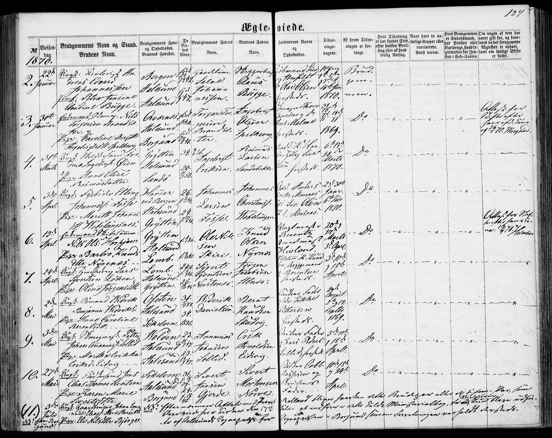 Ministerialprotokoller, klokkerbøker og fødselsregistre - Møre og Romsdal, AV/SAT-A-1454/529/L0452: Ministerialbok nr. 529A02, 1864-1871, s. 124