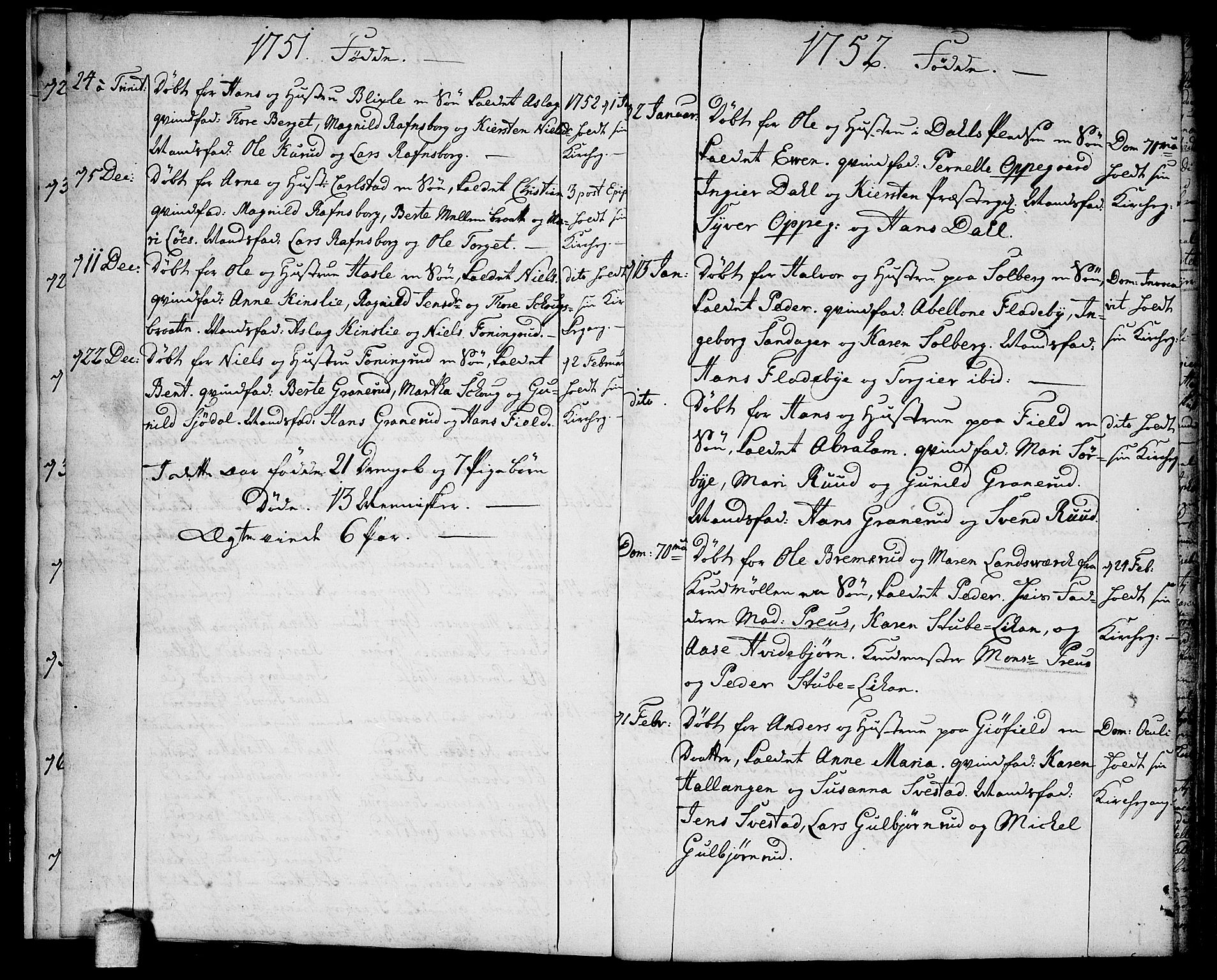 Nesodden prestekontor Kirkebøker, AV/SAO-A-10013/F/Fa/L0002: Ministerialbok nr. I 2, 1750-1768, s. 6c-6d