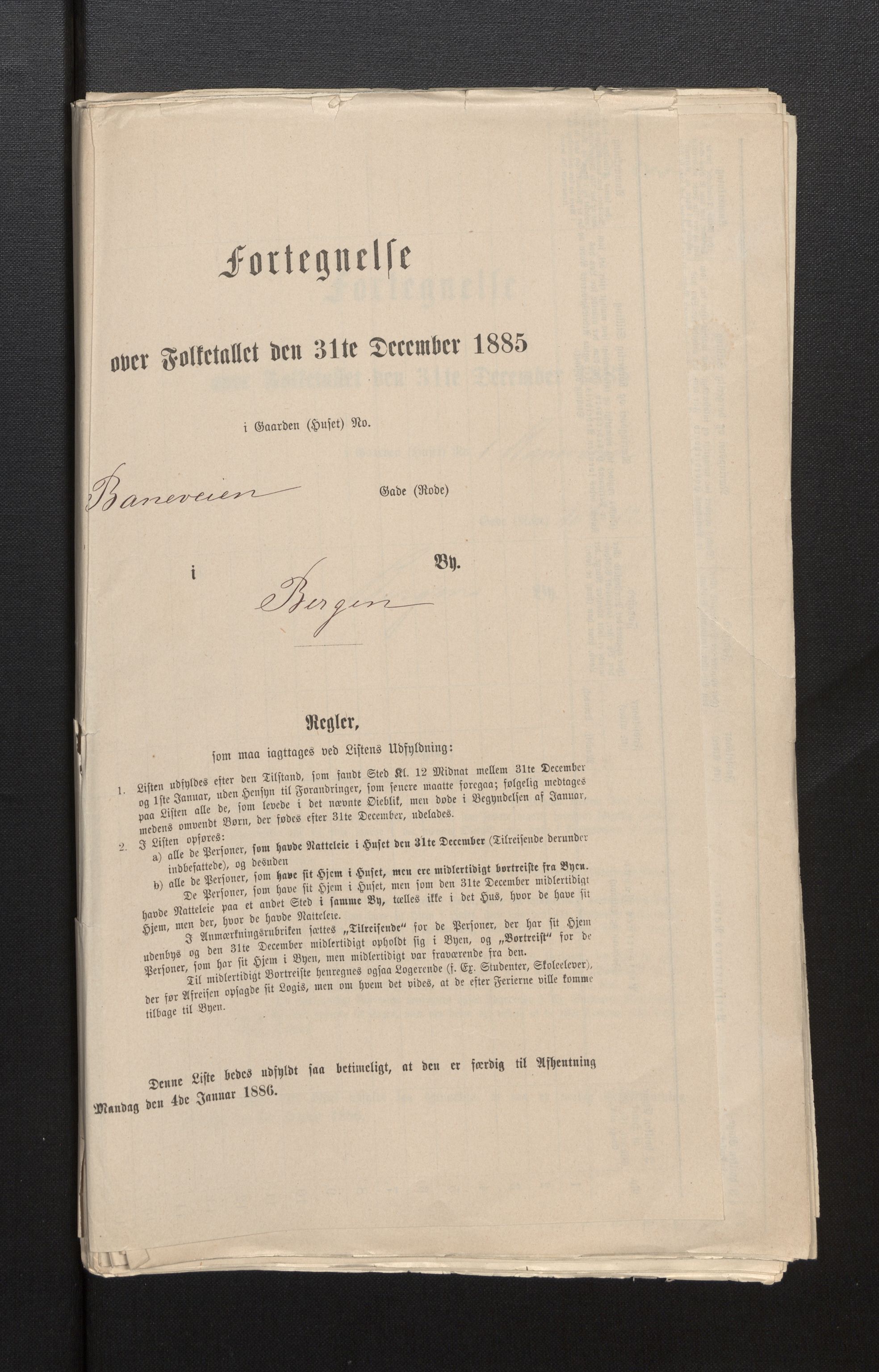 SAB, Folketelling 1885 for 1301 Bergen kjøpstad, 1885, s. 323