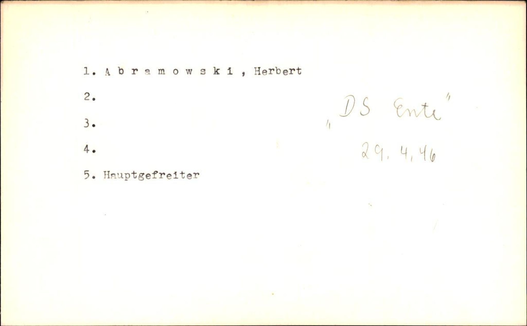 Hjemsendte tyskere , RA/RAFA-6487/D/Db/L0006: Adam-Zimmerman + Ableiter-Barta, 1945-1947, s. 307