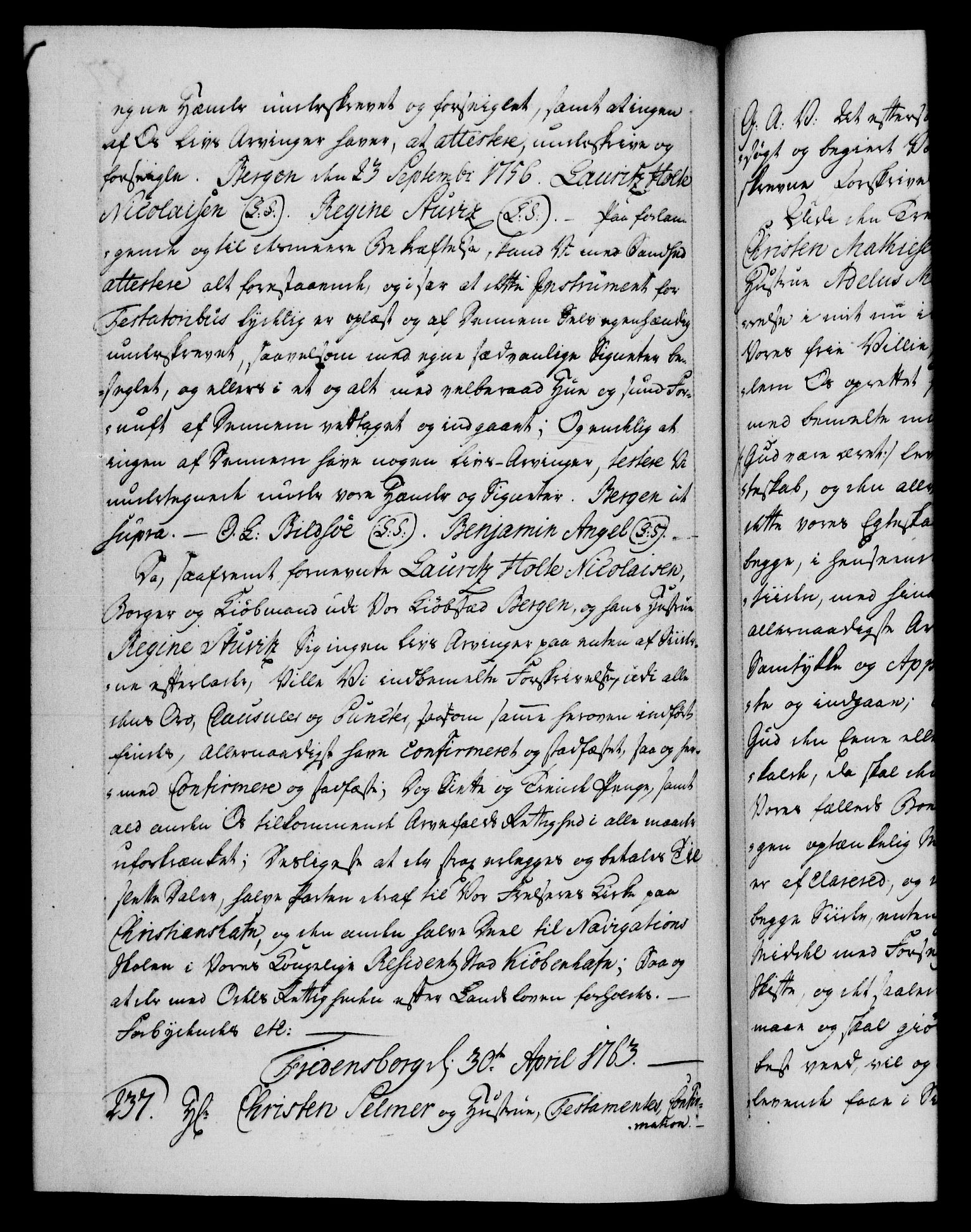 Danske Kanselli 1572-1799, RA/EA-3023/F/Fc/Fca/Fcaa/L0042: Norske registre, 1763-1766, s. 87b