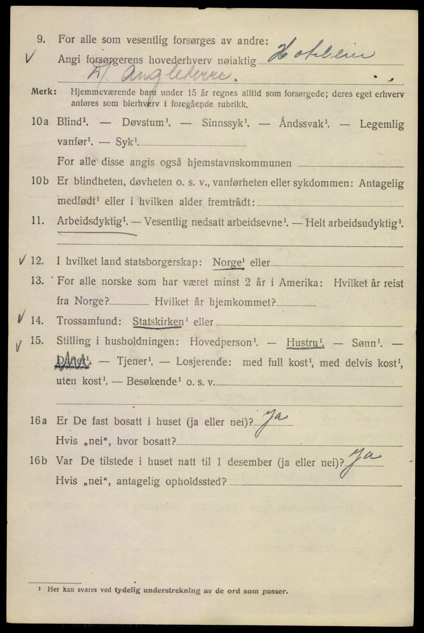 SAO, Folketelling 1920 for 0301 Kristiania kjøpstad, 1920, s. 327448