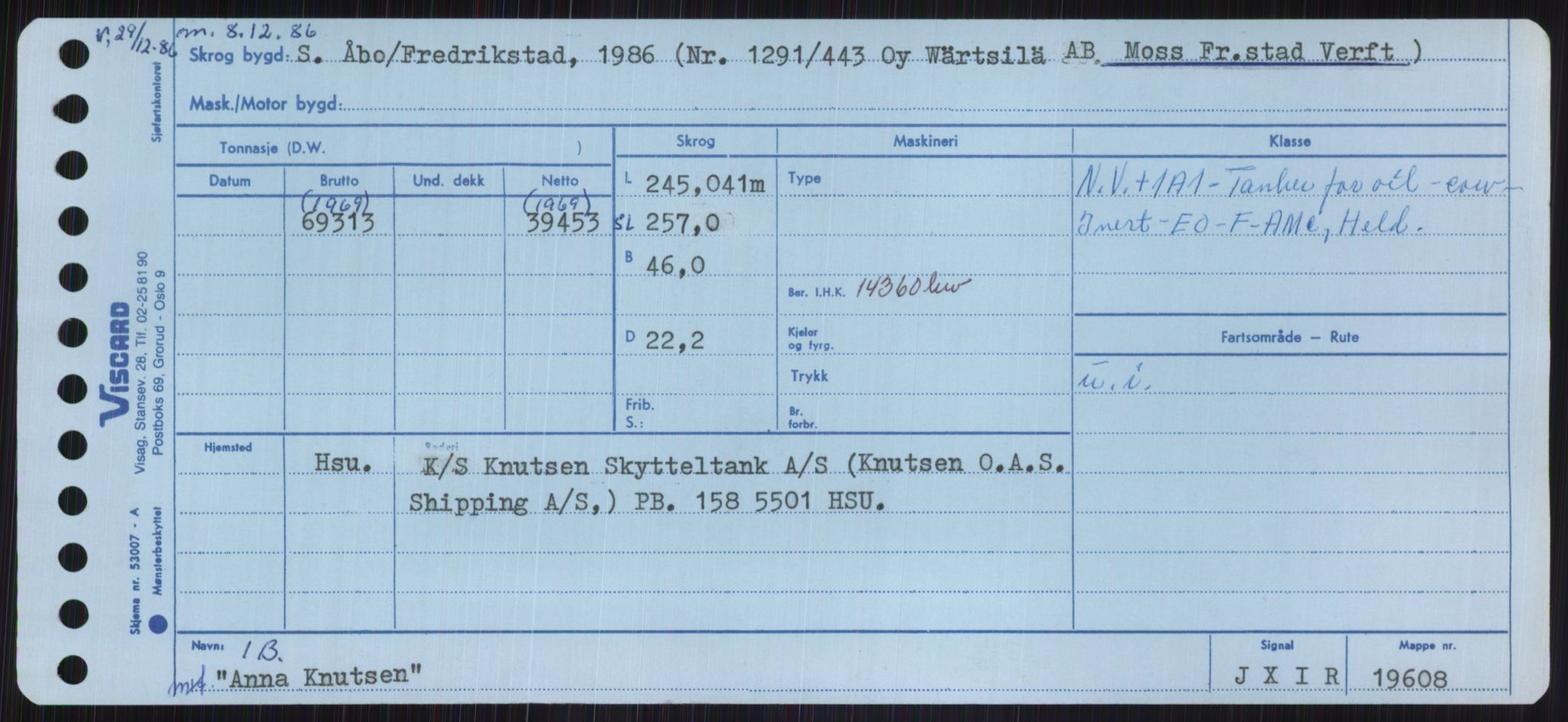 Sjøfartsdirektoratet med forløpere, Skipsmålingen, RA/S-1627/H/Ha/L0001/0001: Fartøy, A-Eig / Fartøy A-Bjøn, s. 297