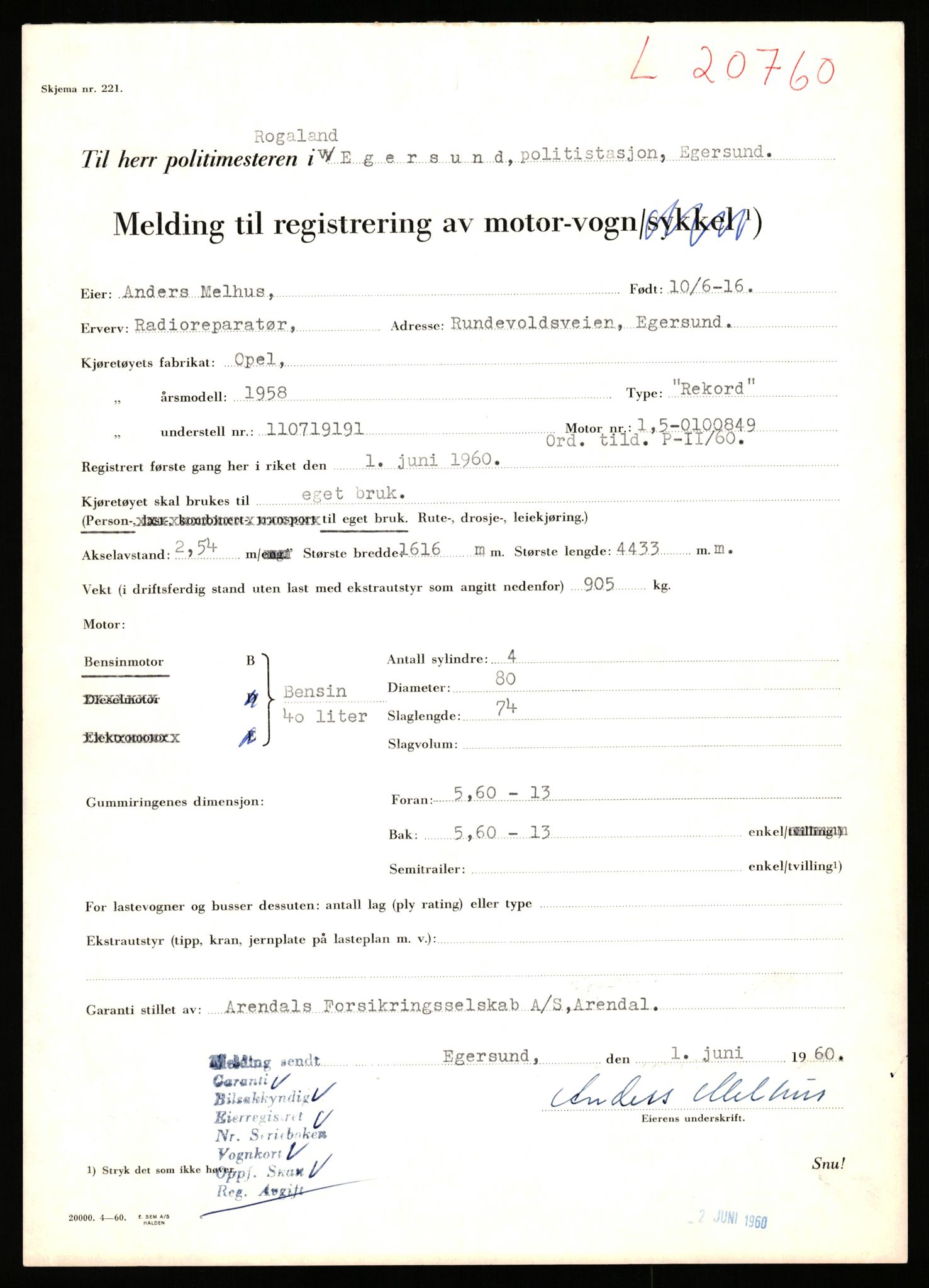 Stavanger trafikkstasjon, AV/SAST-A-101942/0/F/L0037: L-20500 - L-21499, 1930-1971, s. 915