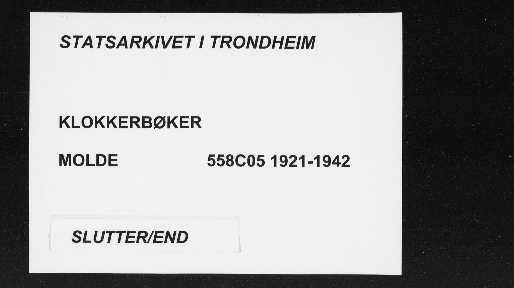 Ministerialprotokoller, klokkerbøker og fødselsregistre - Møre og Romsdal, AV/SAT-A-1454/558/L0704: Klokkerbok nr. 558C05, 1921-1942