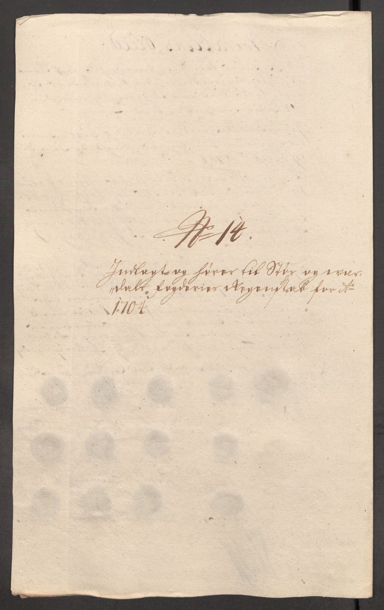 Rentekammeret inntil 1814, Reviderte regnskaper, Fogderegnskap, RA/EA-4092/R62/L4195: Fogderegnskap Stjørdal og Verdal, 1704, s. 189