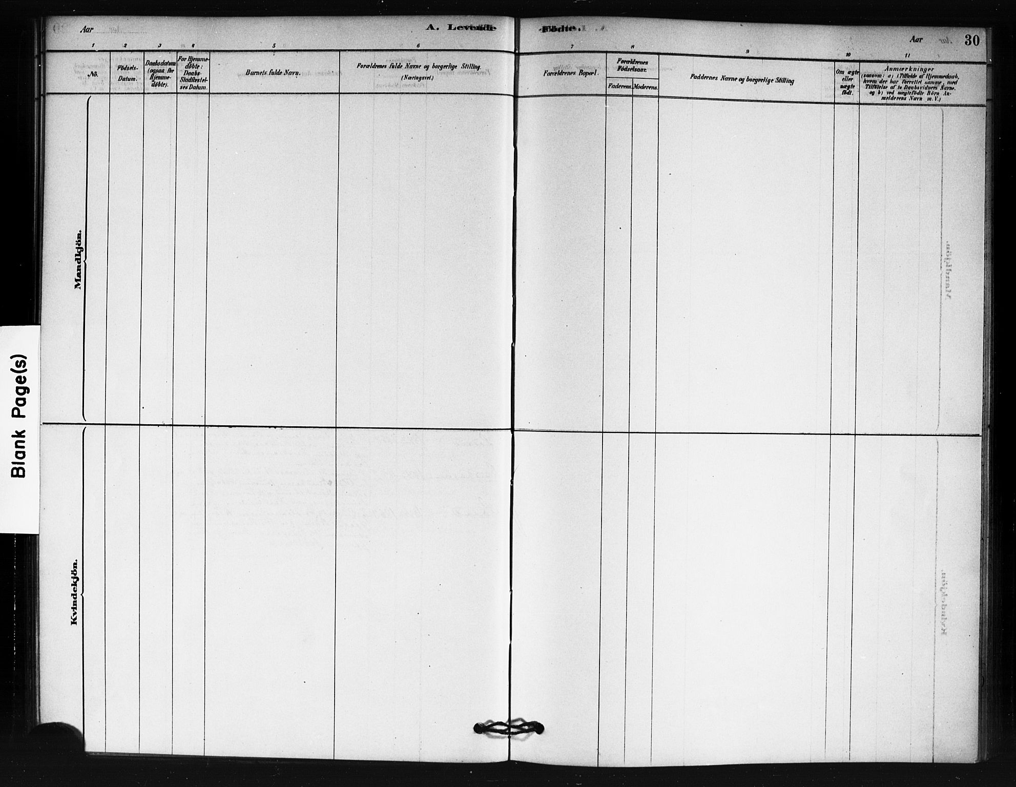 Fet prestekontor Kirkebøker, SAO/A-10370a/F/Fb/L0001: Ministerialbok nr. II 1, 1878-1891, s. 30