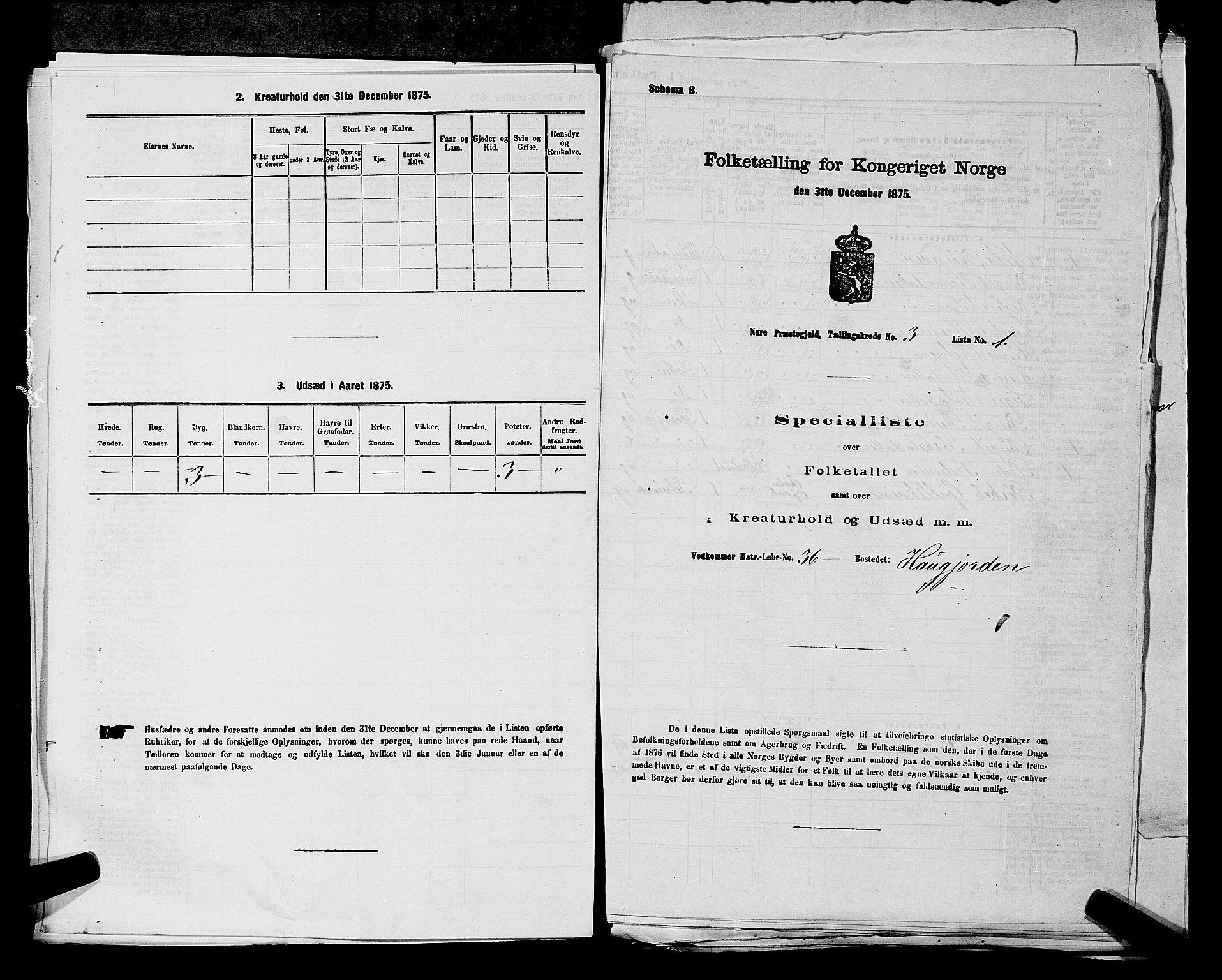 SAKO, Folketelling 1875 for 0633P Nore prestegjeld, 1875, s. 450