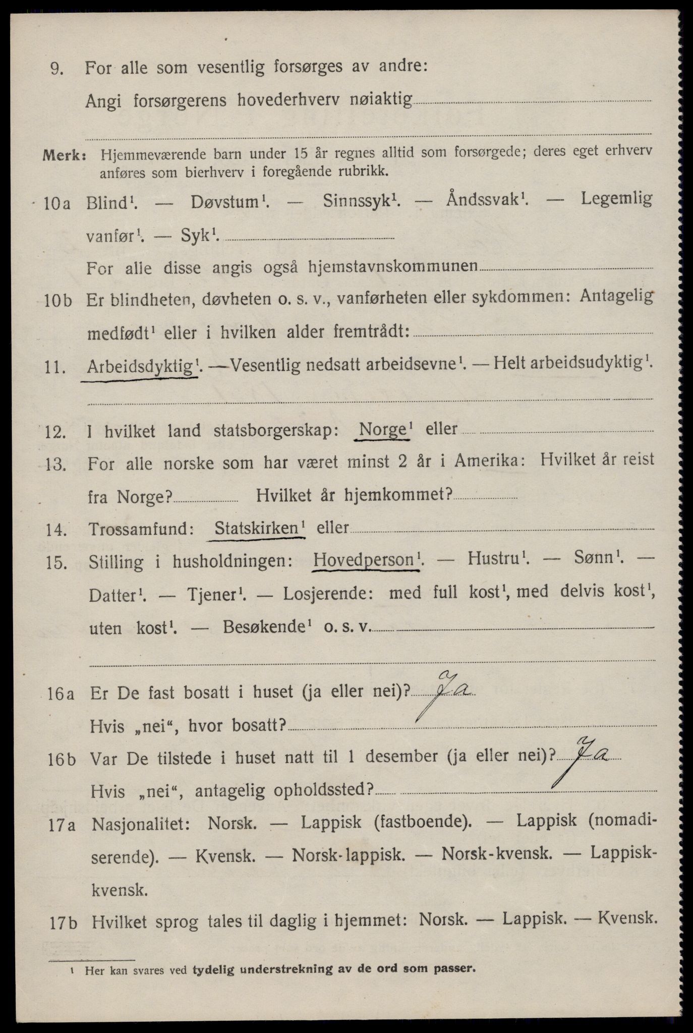 SAT, Folketelling 1920 for 1861 Hol herred, 1920, s. 2138