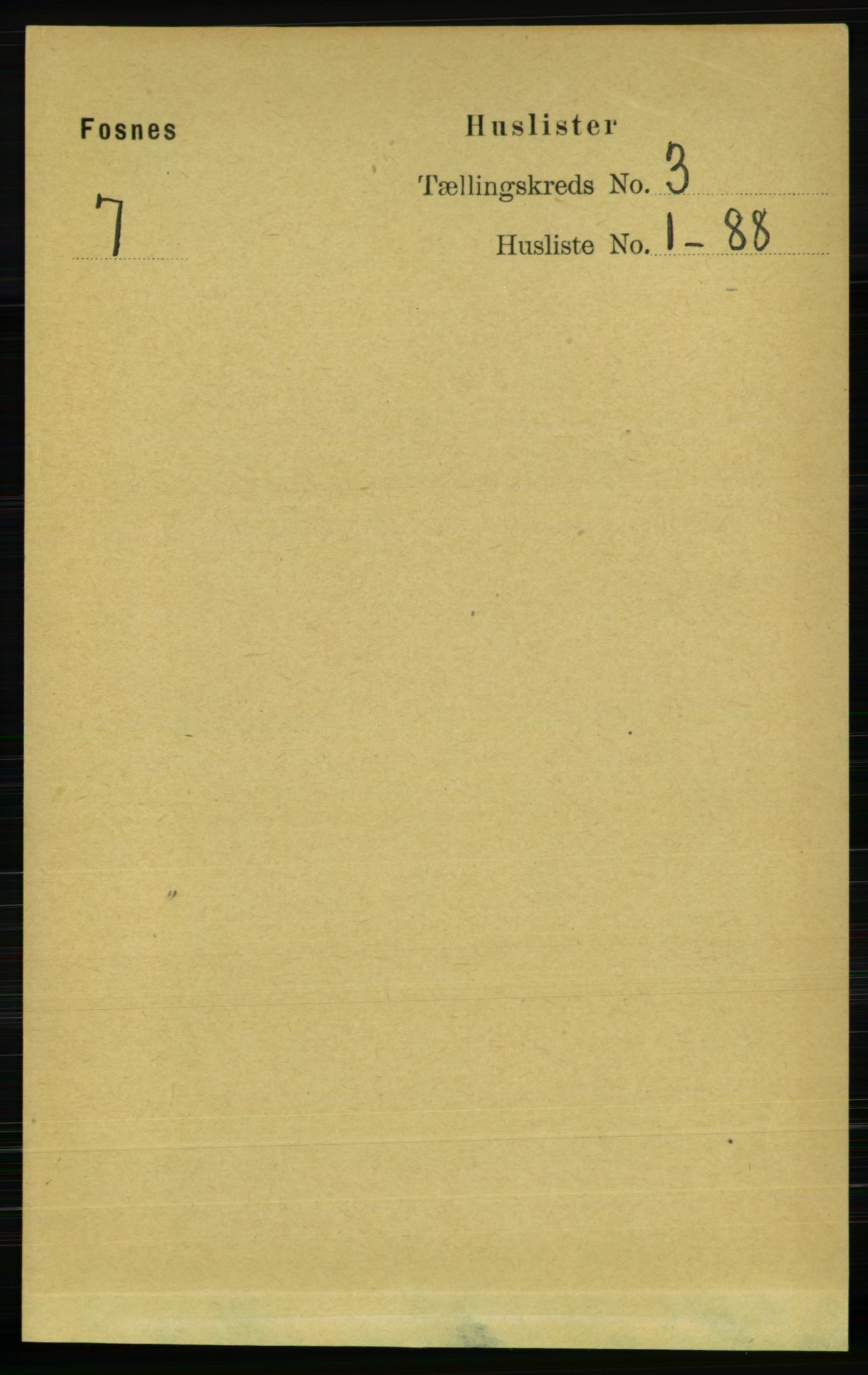 RA, Folketelling 1891 for 1748 Fosnes herred, 1891, s. 605