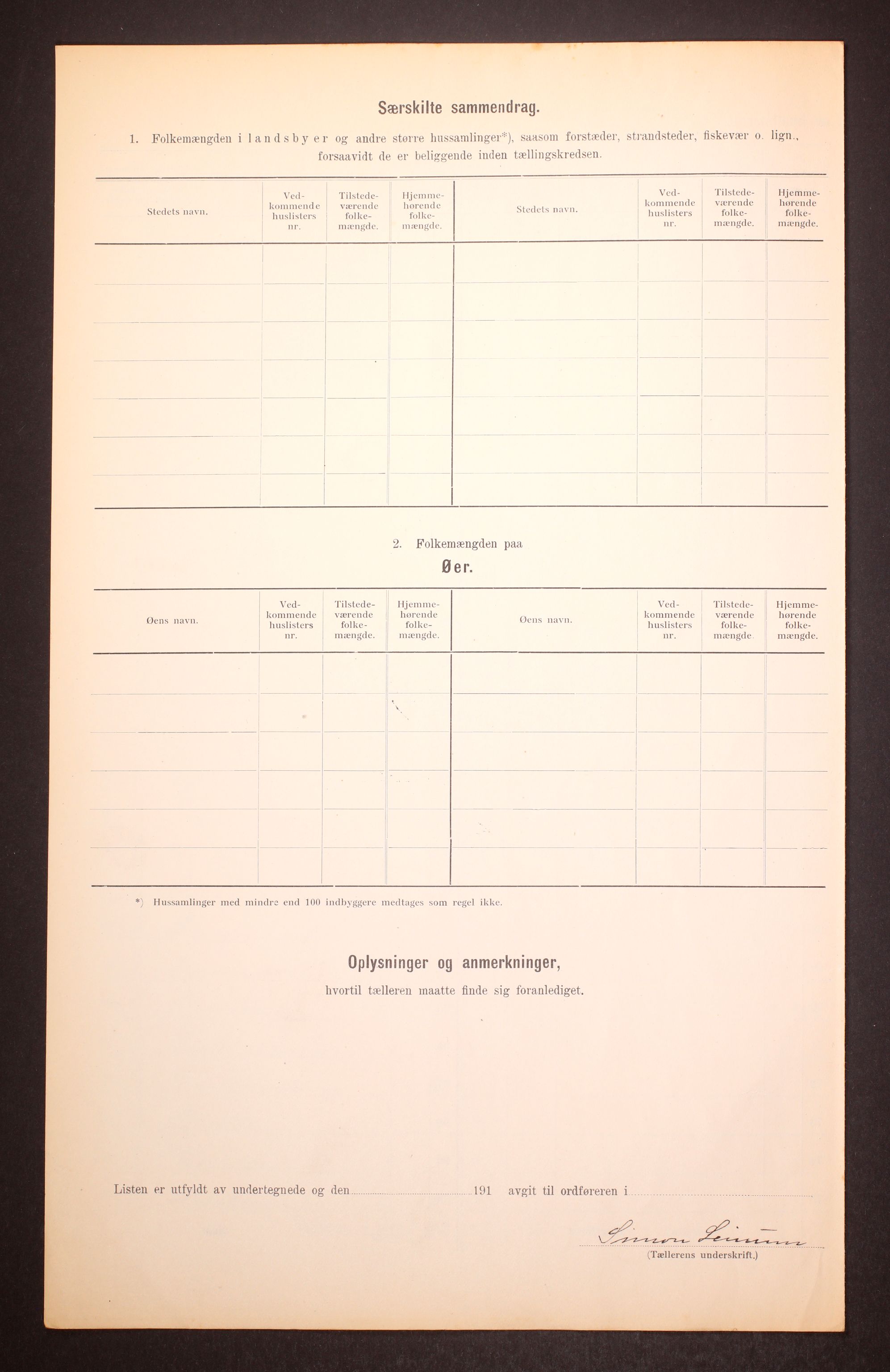 RA, Folketelling 1910 for 1654 Leinstrand herred, 1910, s. 6