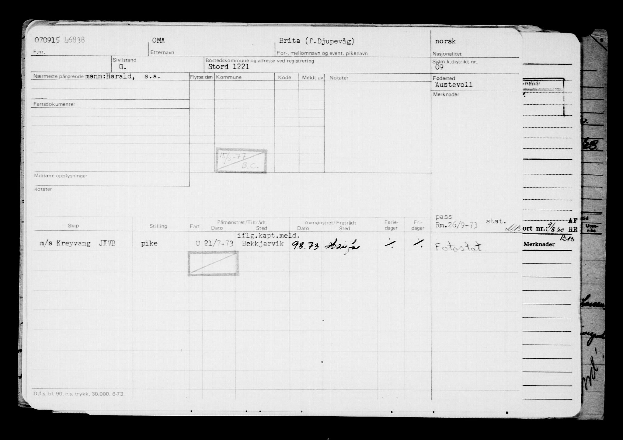 Direktoratet for sjømenn, AV/RA-S-3545/G/Gb/L0132: Hovedkort, 1915, s. 629