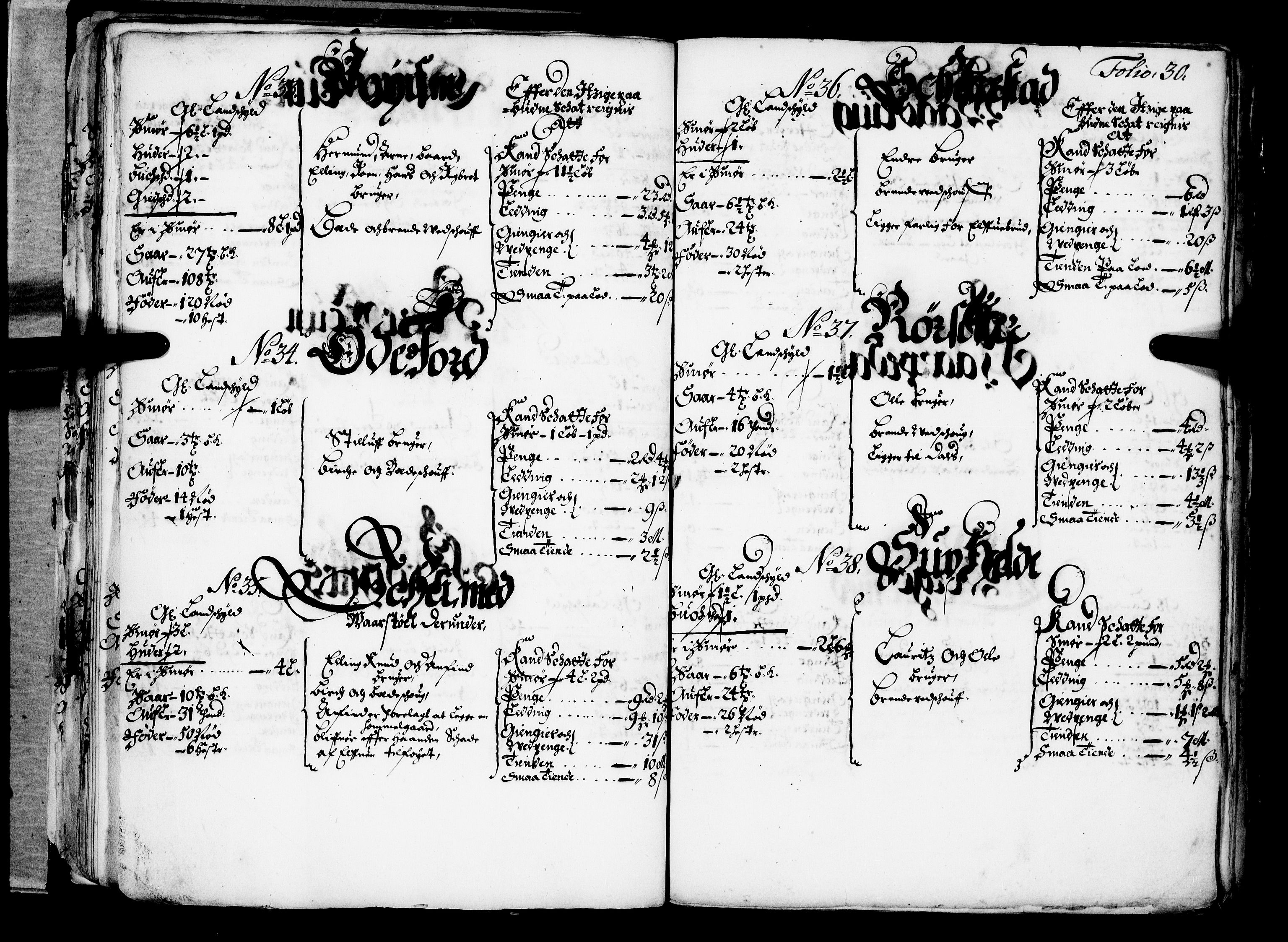 Rentekammeret inntil 1814, Realistisk ordnet avdeling, AV/RA-EA-4070/N/Nb/Nba/L0042: Ytre Sogn fogderi, 1667, s. 29b-30a