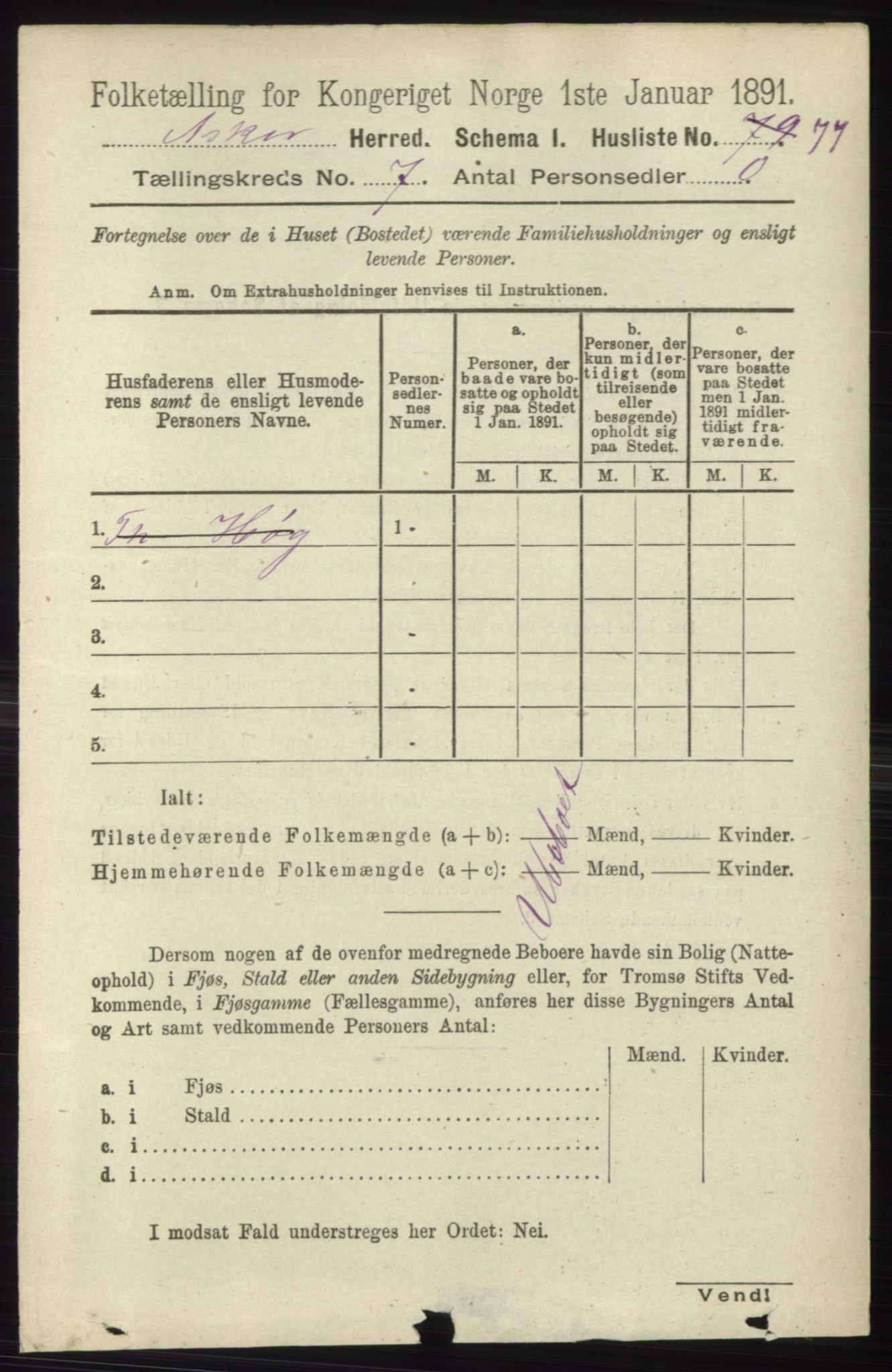 RA, Folketelling 1891 for 0220 Asker herred, 1891, s. 4546