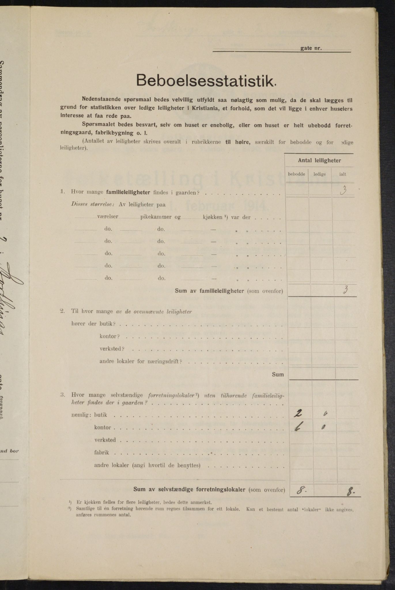 OBA, Kommunal folketelling 1.2.1914 for Kristiania, 1914, s. 104195