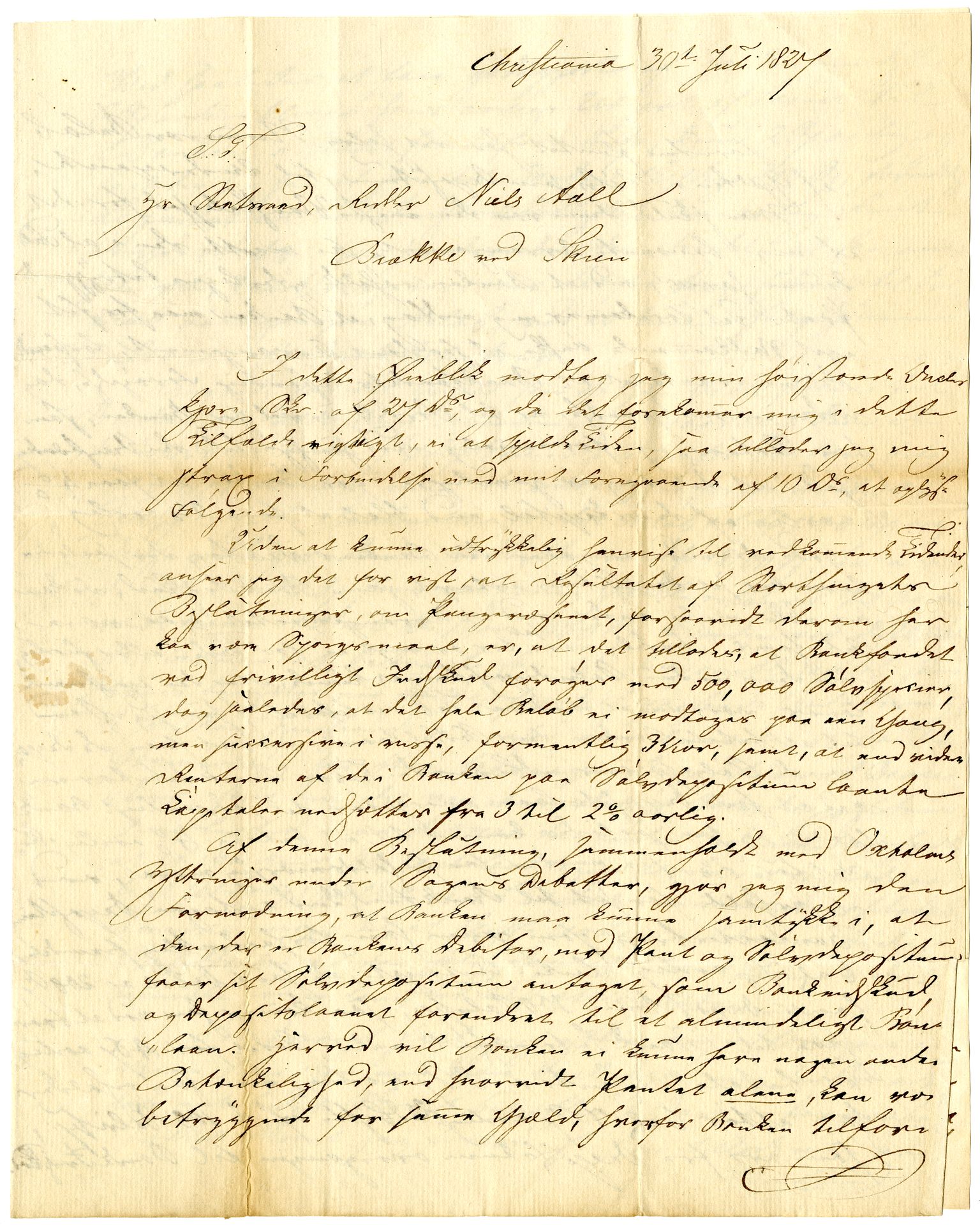 Diderik Maria Aalls brevsamling, NF/Ark-1023/F/L0002: D.M. Aalls brevsamling. B - C, 1799-1889, s. 305