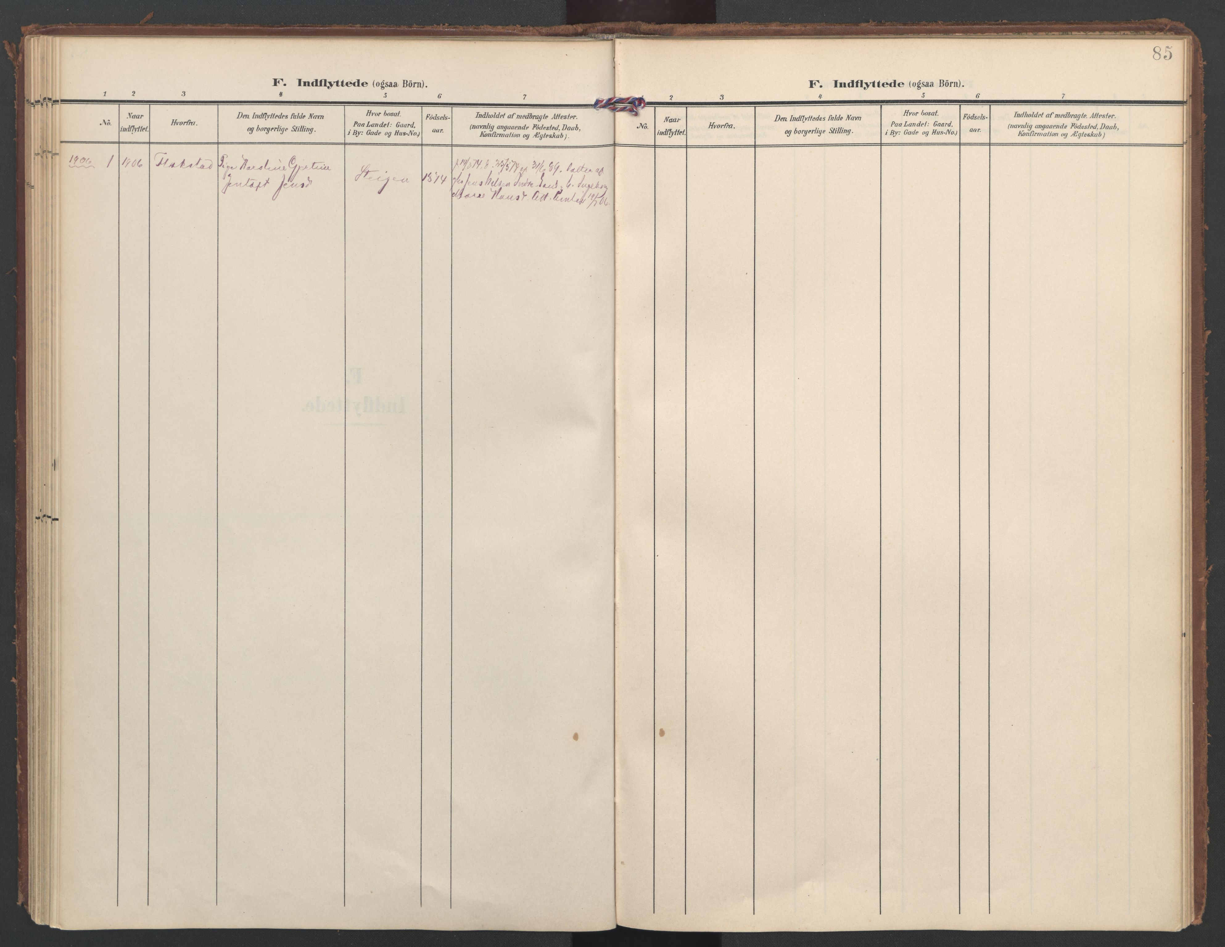 Ministerialprotokoller, klokkerbøker og fødselsregistre - Nordland, SAT/A-1459/855/L0806: Ministerialbok nr. 855A14, 1906-1922, s. 85