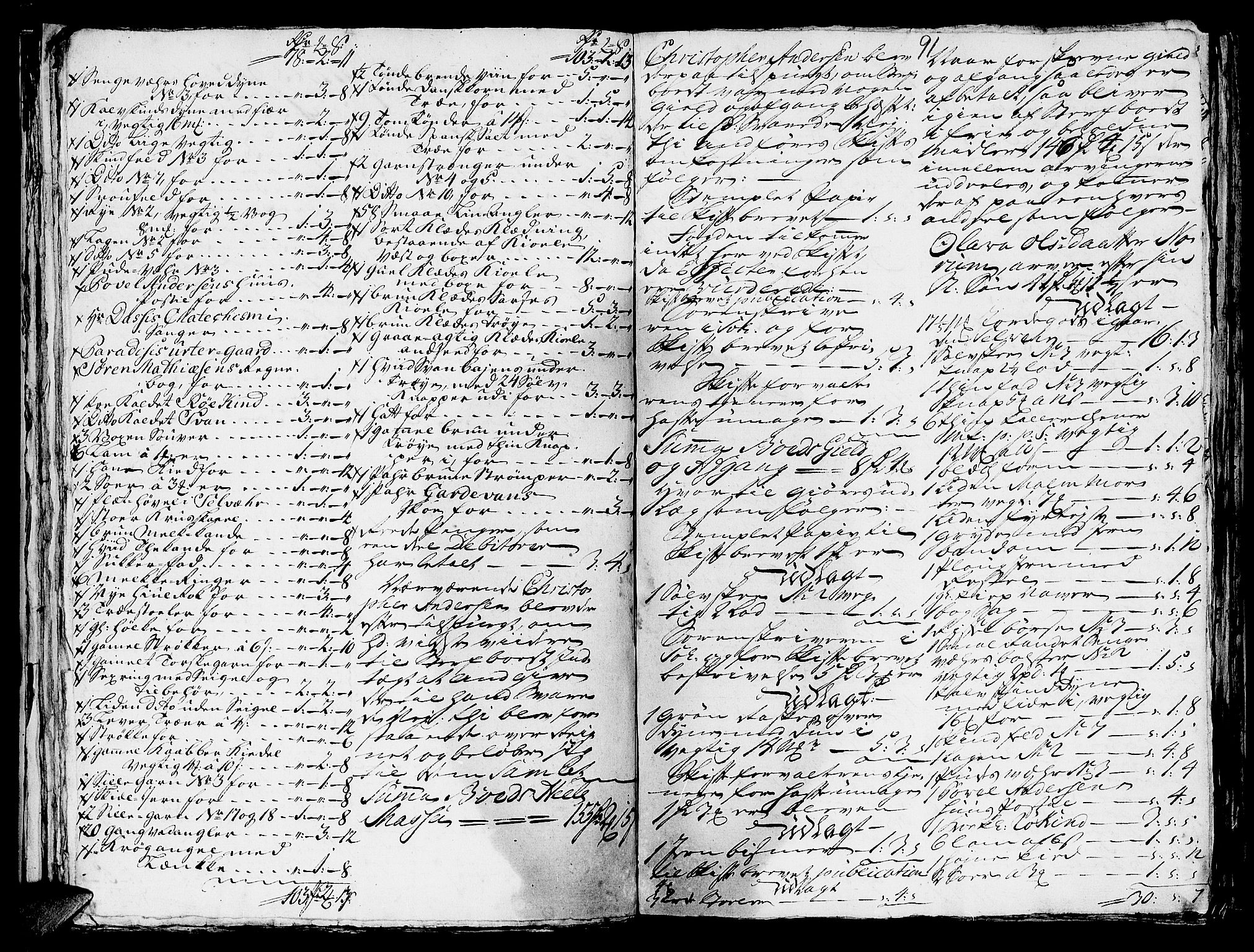 Helgeland sorenskriveri, AV/SAT-A-0004/3/3A/L0041: Konseptprotokoll 26, 1758, s. 90b-91a