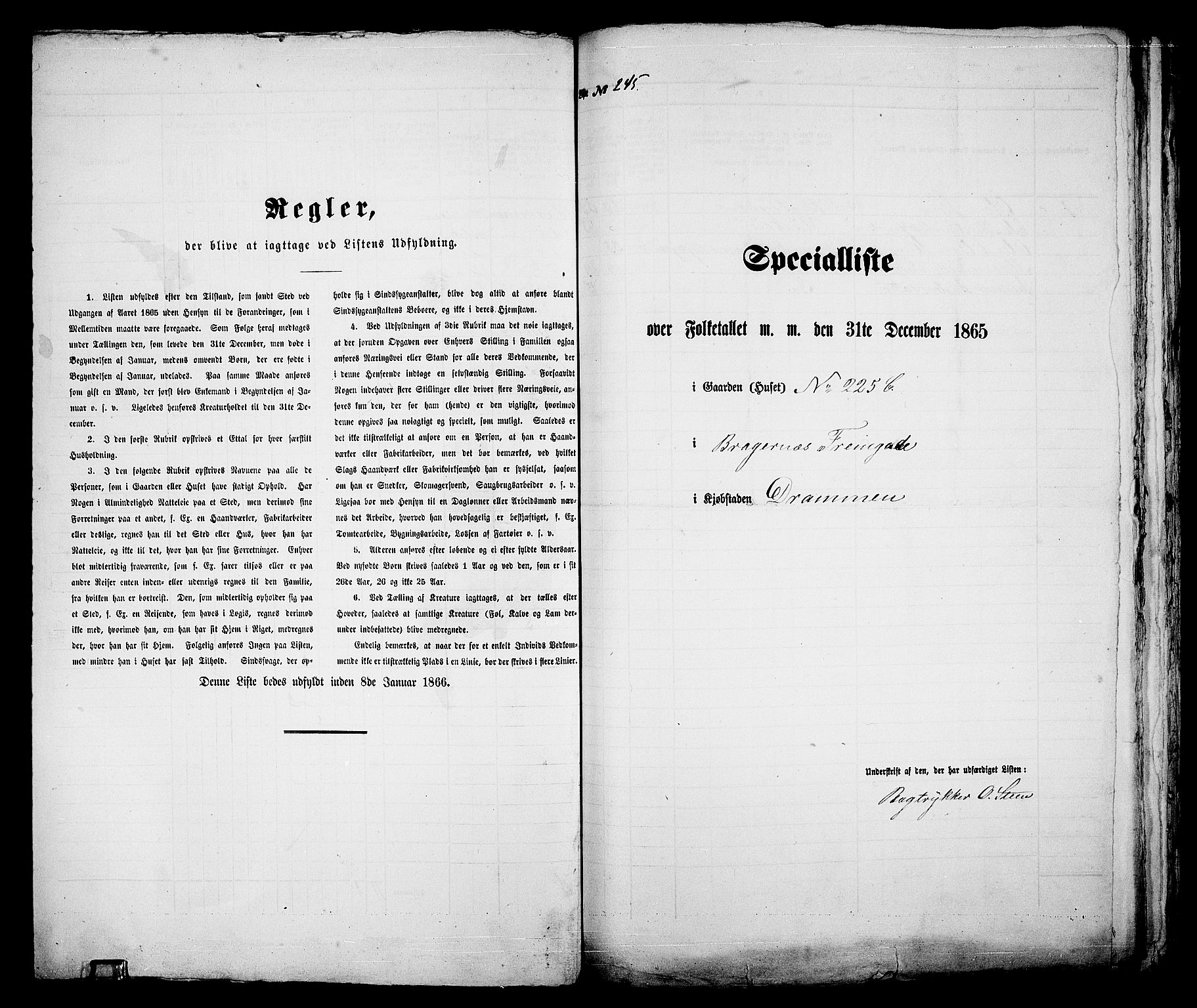 RA, Folketelling 1865 for 0602aB Bragernes prestegjeld i Drammen kjøpstad, 1865, s. 518