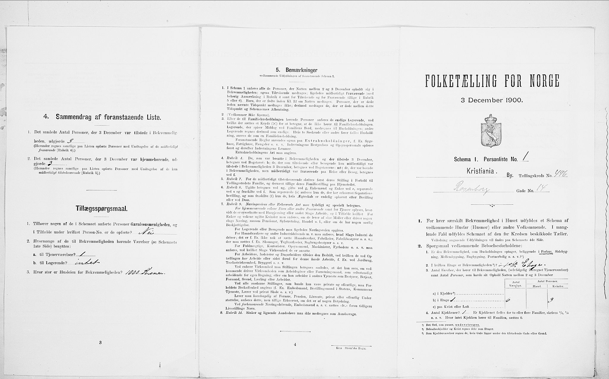 SAO, Folketelling 1900 for 0301 Kristiania kjøpstad, 1900, s. 75137