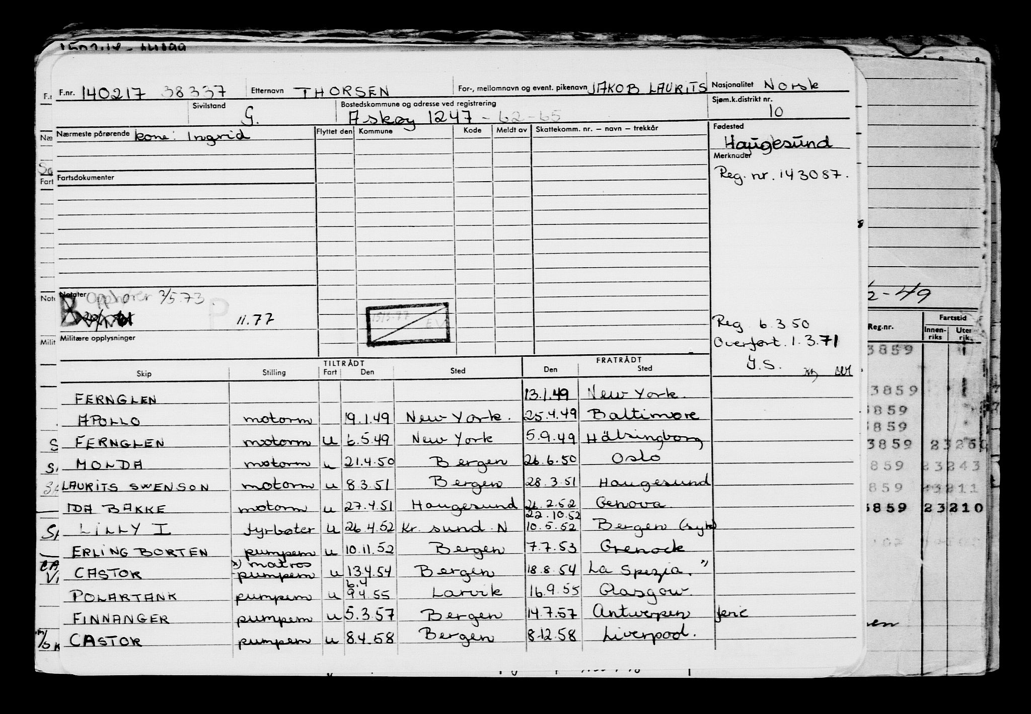 Direktoratet for sjømenn, AV/RA-S-3545/G/Gb/L0146: Hovedkort, 1917, s. 96