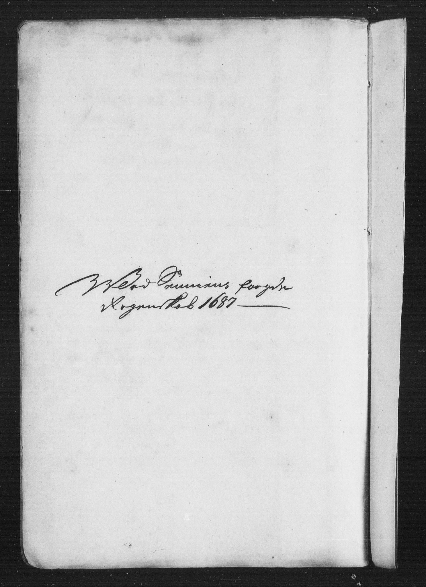 Rentekammeret inntil 1814, Reviderte regnskaper, Stiftamtstueregnskaper, Trondheim stiftamt og Nordland amt, AV/RA-EA-6044/R/Rh/L0010: Nordland amt, 1687