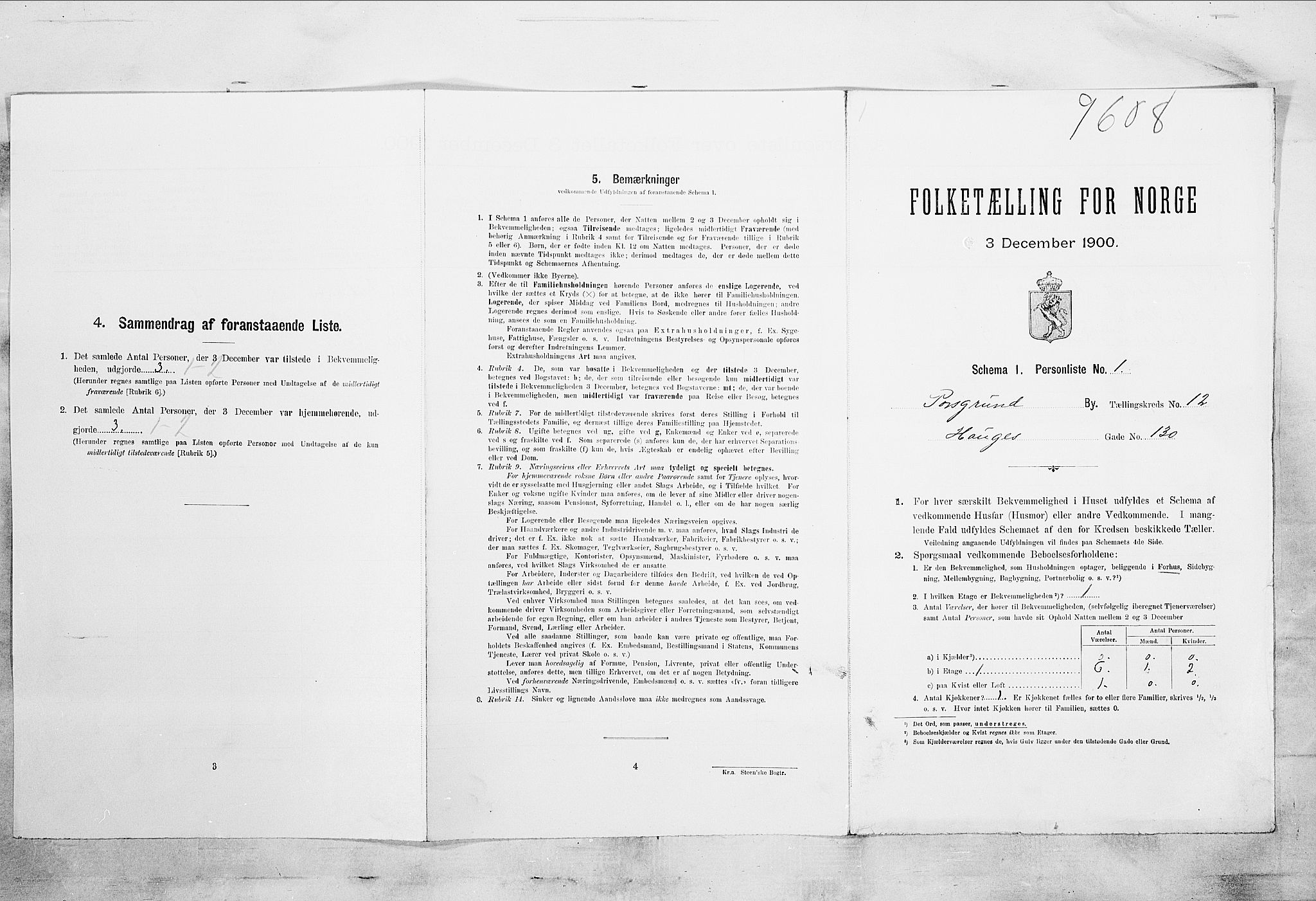 SAKO, Folketelling 1900 for 0805 Porsgrunn kjøpstad, 1900, s. 2142