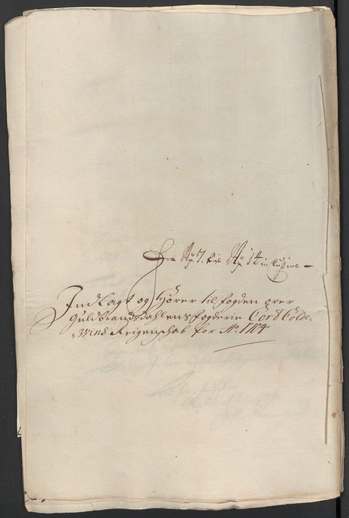 Rentekammeret inntil 1814, Reviderte regnskaper, Fogderegnskap, RA/EA-4092/R17/L1177: Fogderegnskap Gudbrandsdal, 1704, s. 72
