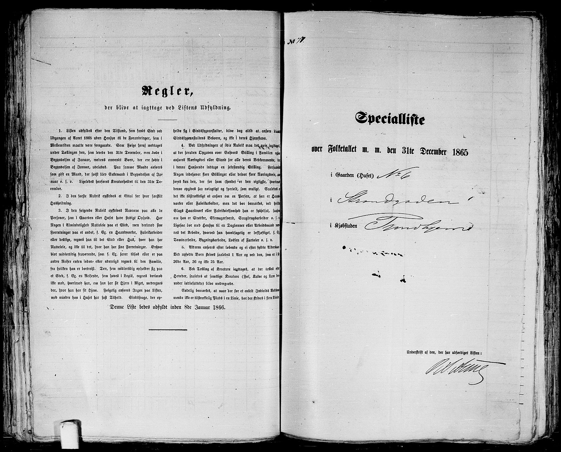 RA, Folketelling 1865 for 1601 Trondheim kjøpstad, 1865, s. 188