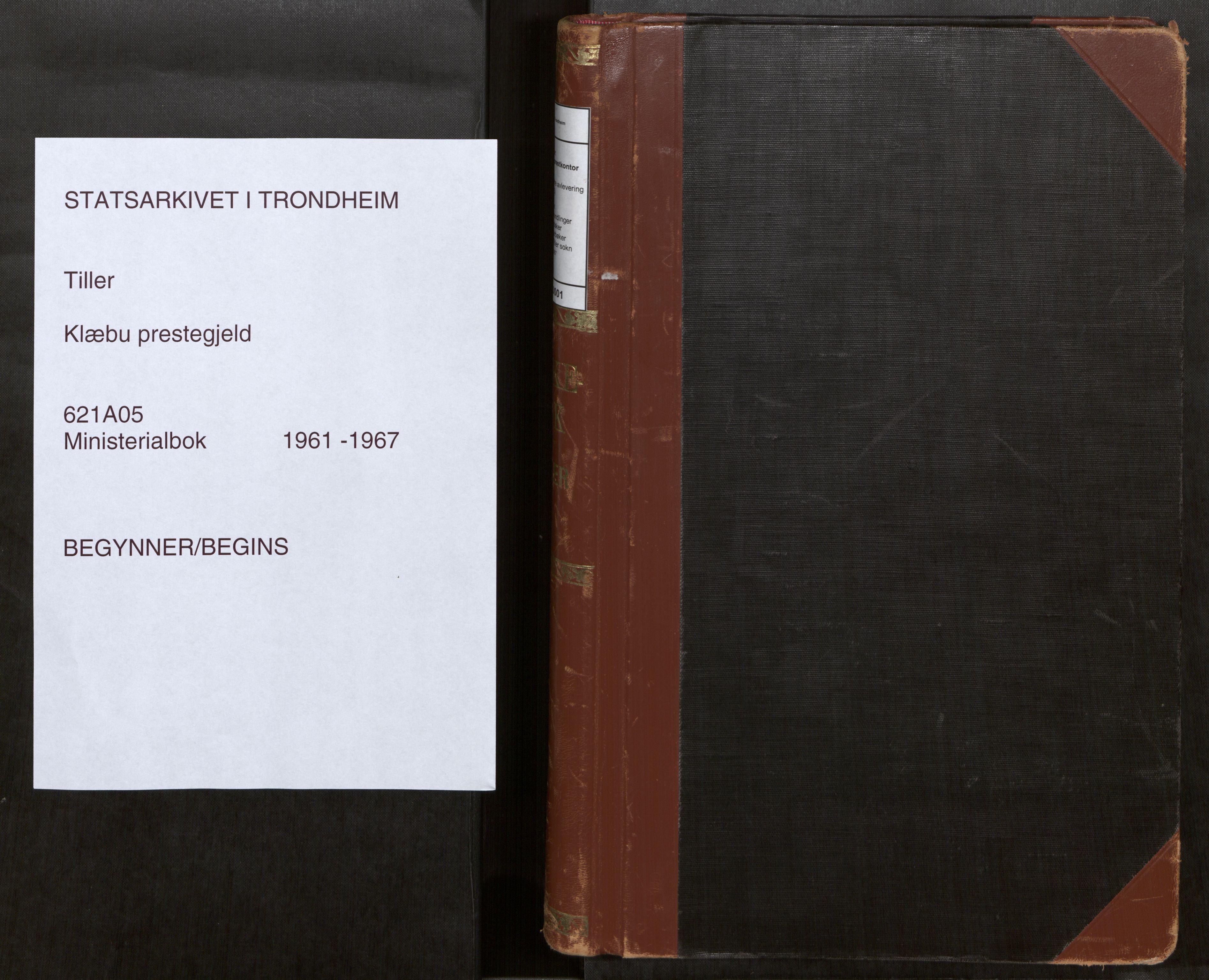 Klæbu sokneprestkontor, AV/SAT-A-1112: Ministerialbok nr. 5, 1961-1967