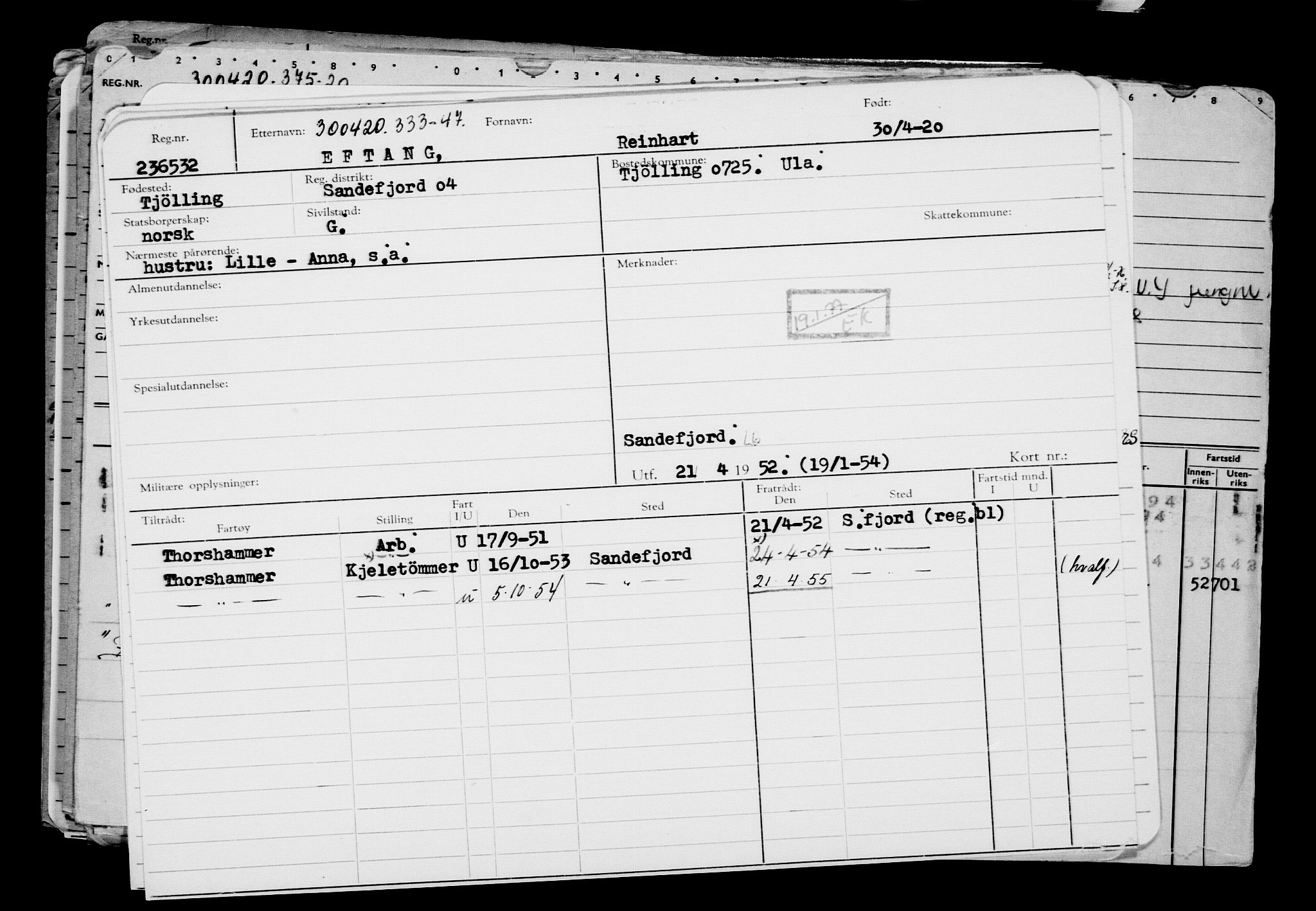 Direktoratet for sjømenn, AV/RA-S-3545/G/Gb/L0180: Hovedkort, 1920, s. 221