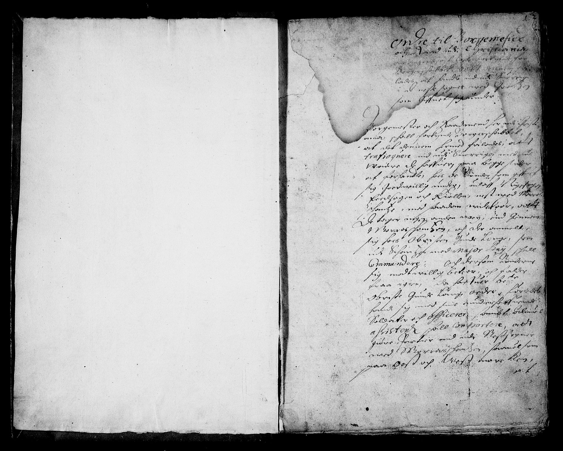 Stattholderembetet 1572-1771, RA/EA-2870/Ba/L0001: Hannibal Sehested kopibok, 1645, s. 1a
