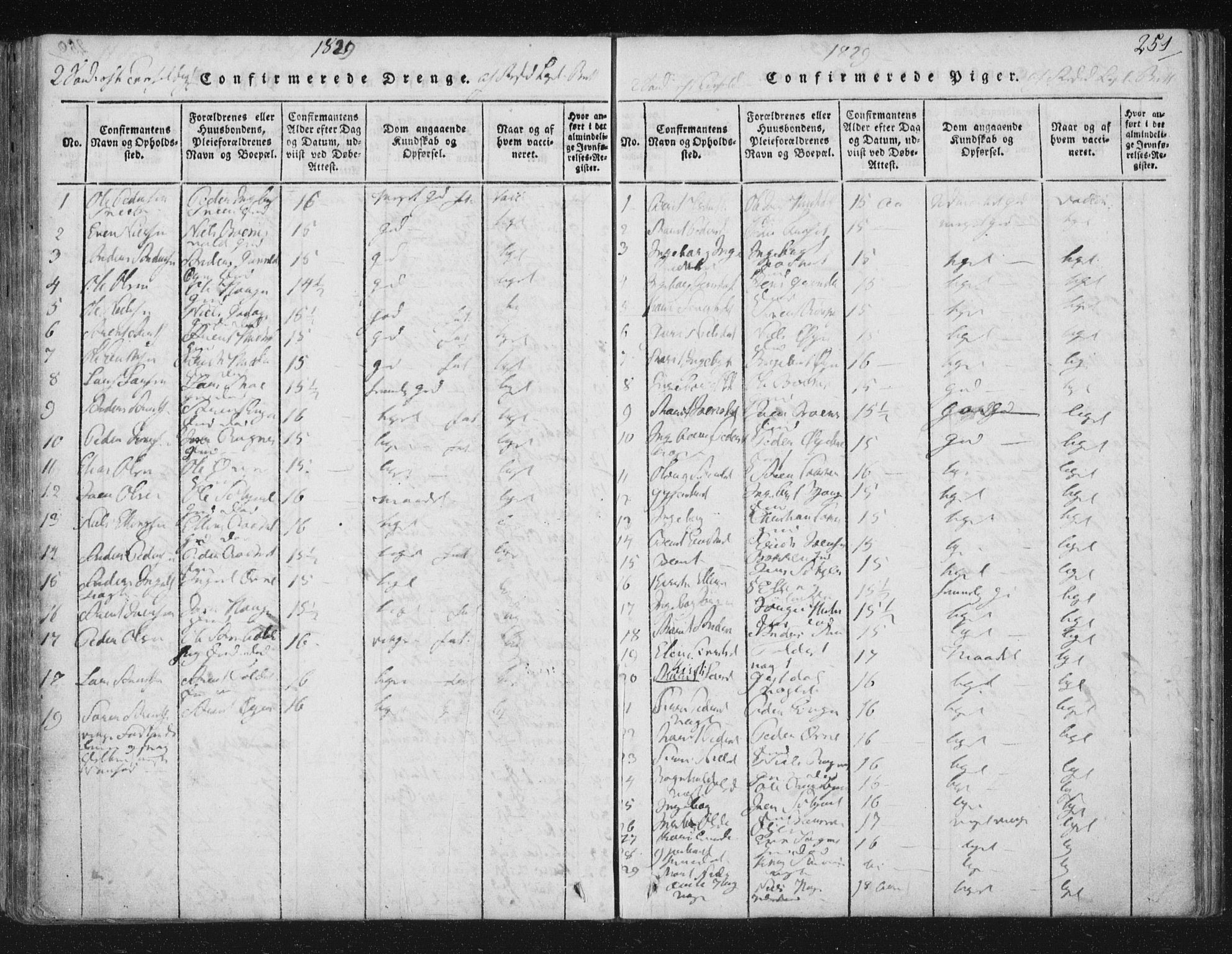 Ministerialprotokoller, klokkerbøker og fødselsregistre - Sør-Trøndelag, SAT/A-1456/687/L0996: Ministerialbok nr. 687A04, 1816-1842, s. 251