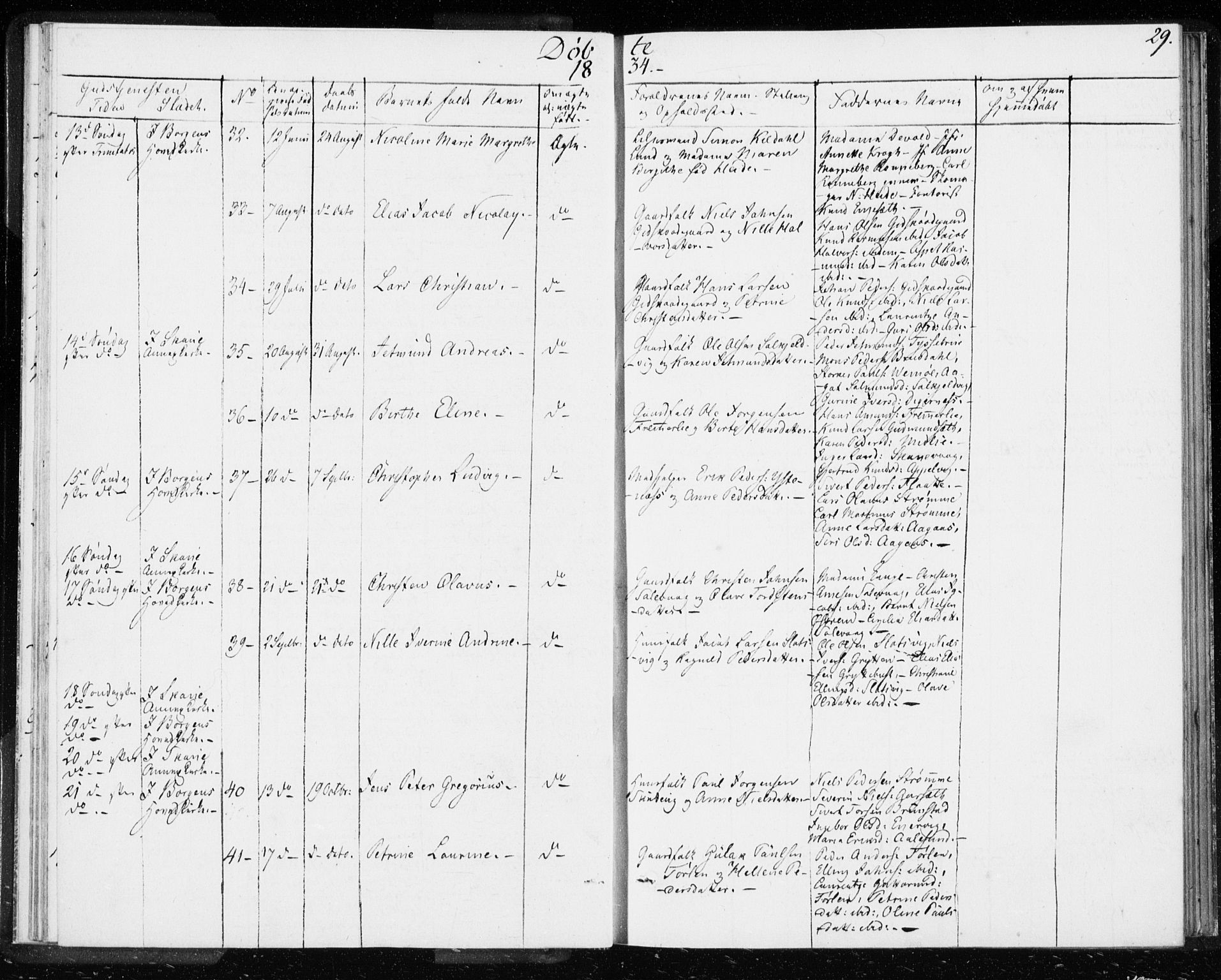 Ministerialprotokoller, klokkerbøker og fødselsregistre - Møre og Romsdal, AV/SAT-A-1454/528/L0414: Residerende kapellans bok nr. 528B02, 1833-1844, s. 29