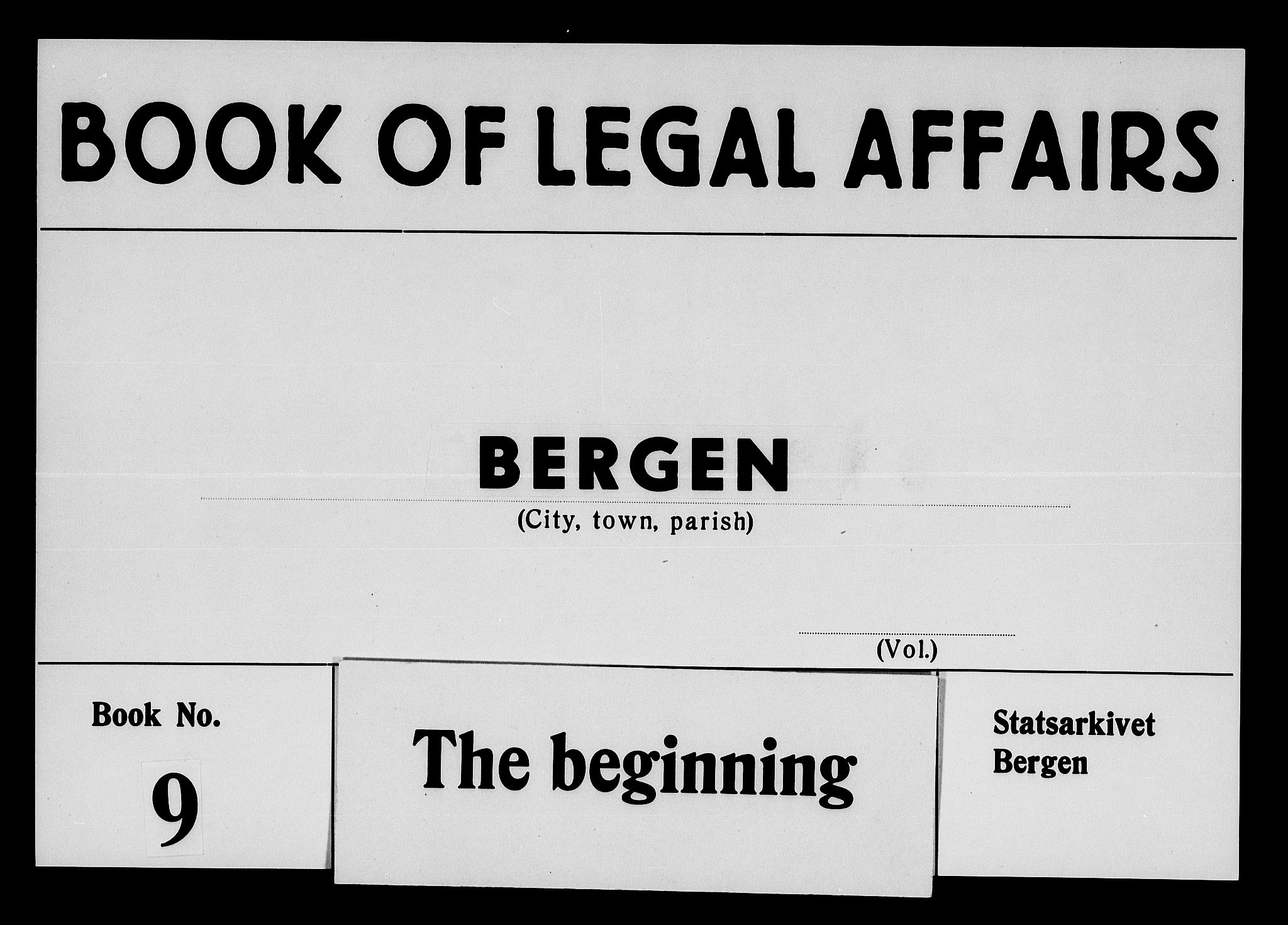 Byfogd og Byskriver i Bergen, AV/SAB-A-3401/01/01Aa/L0009: Bytingsprotokoll, 1699