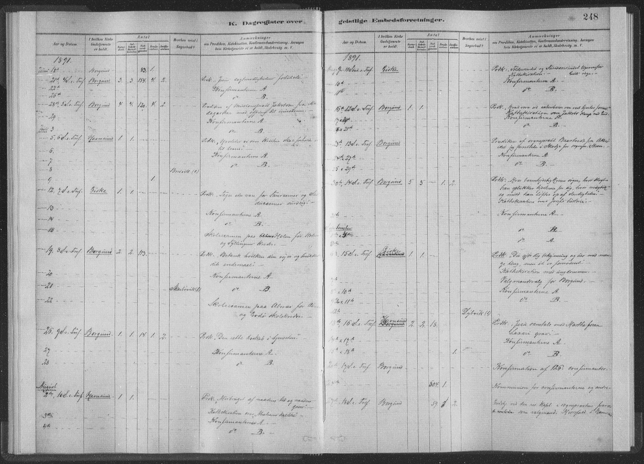 Ministerialprotokoller, klokkerbøker og fødselsregistre - Møre og Romsdal, AV/SAT-A-1454/528/L0404: Ministerialbok nr. 528A13II, 1880-1922, s. 248