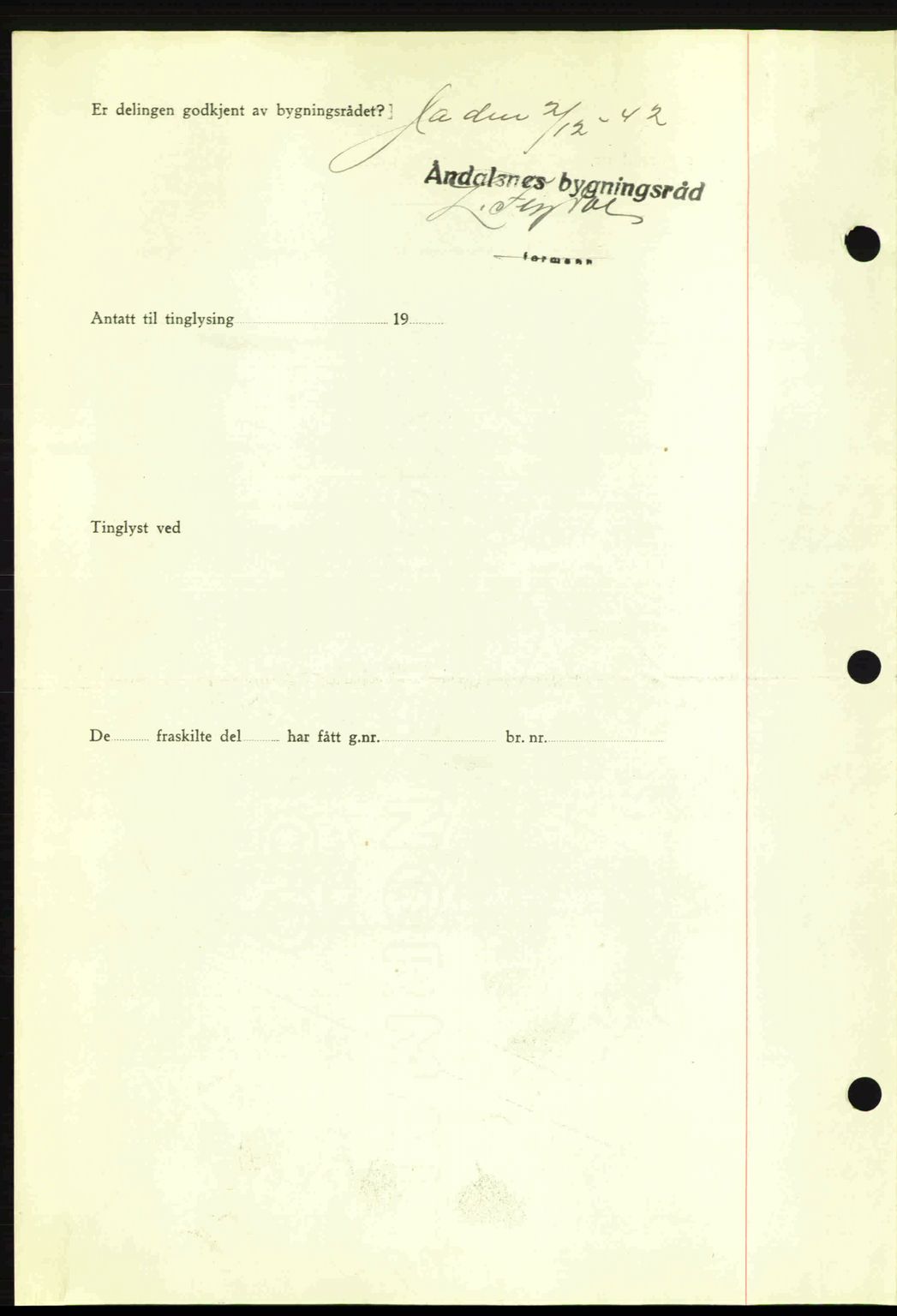 Romsdal sorenskriveri, AV/SAT-A-4149/1/2/2C: Pantebok nr. A13, 1942-1943, Dagboknr: 367/1943