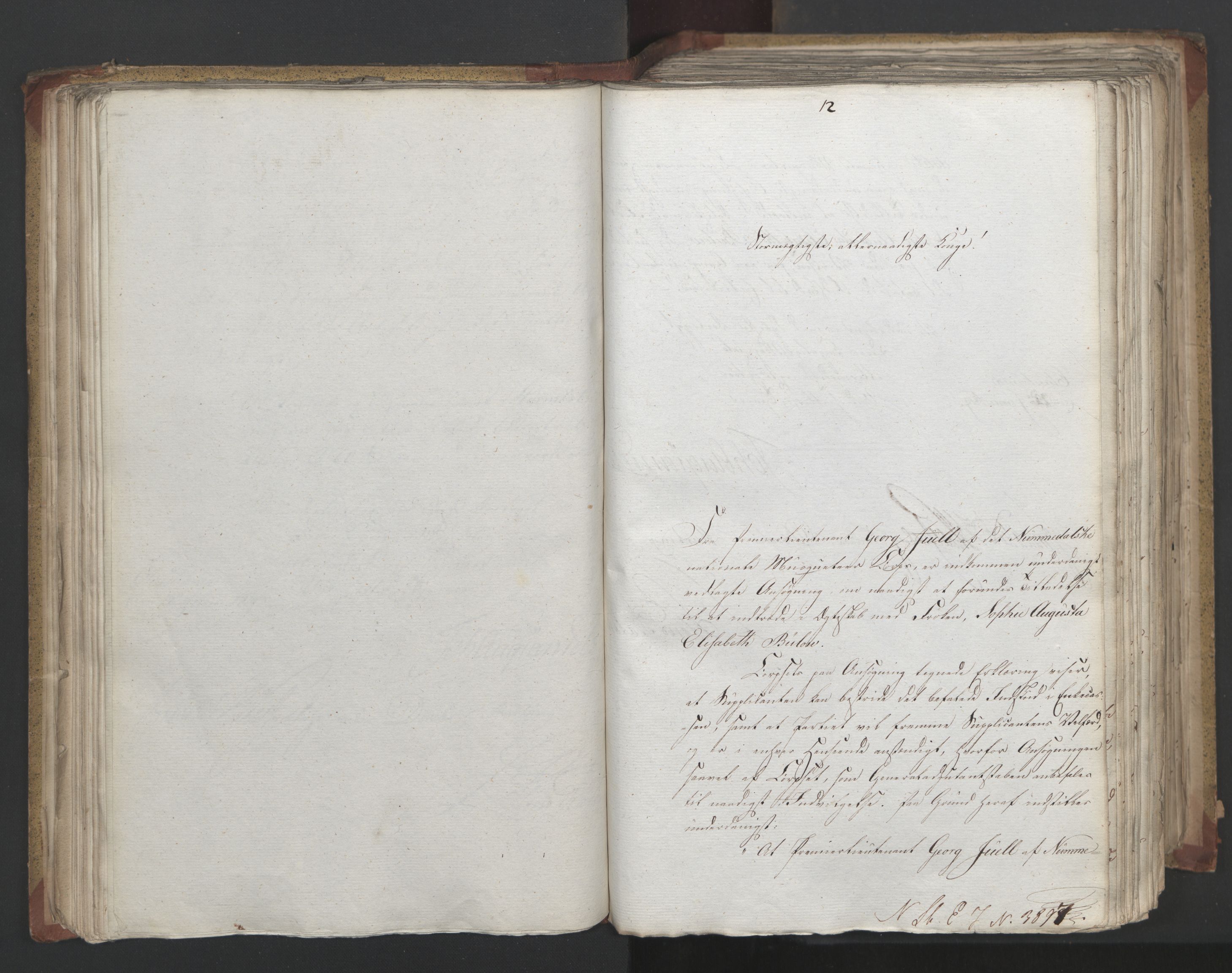 Statsrådsavdelingen i Stockholm, RA/S-1003/D/Da/L0019: Regjeringsinnstillinger nr. 3856-4052, 1819, s. 97