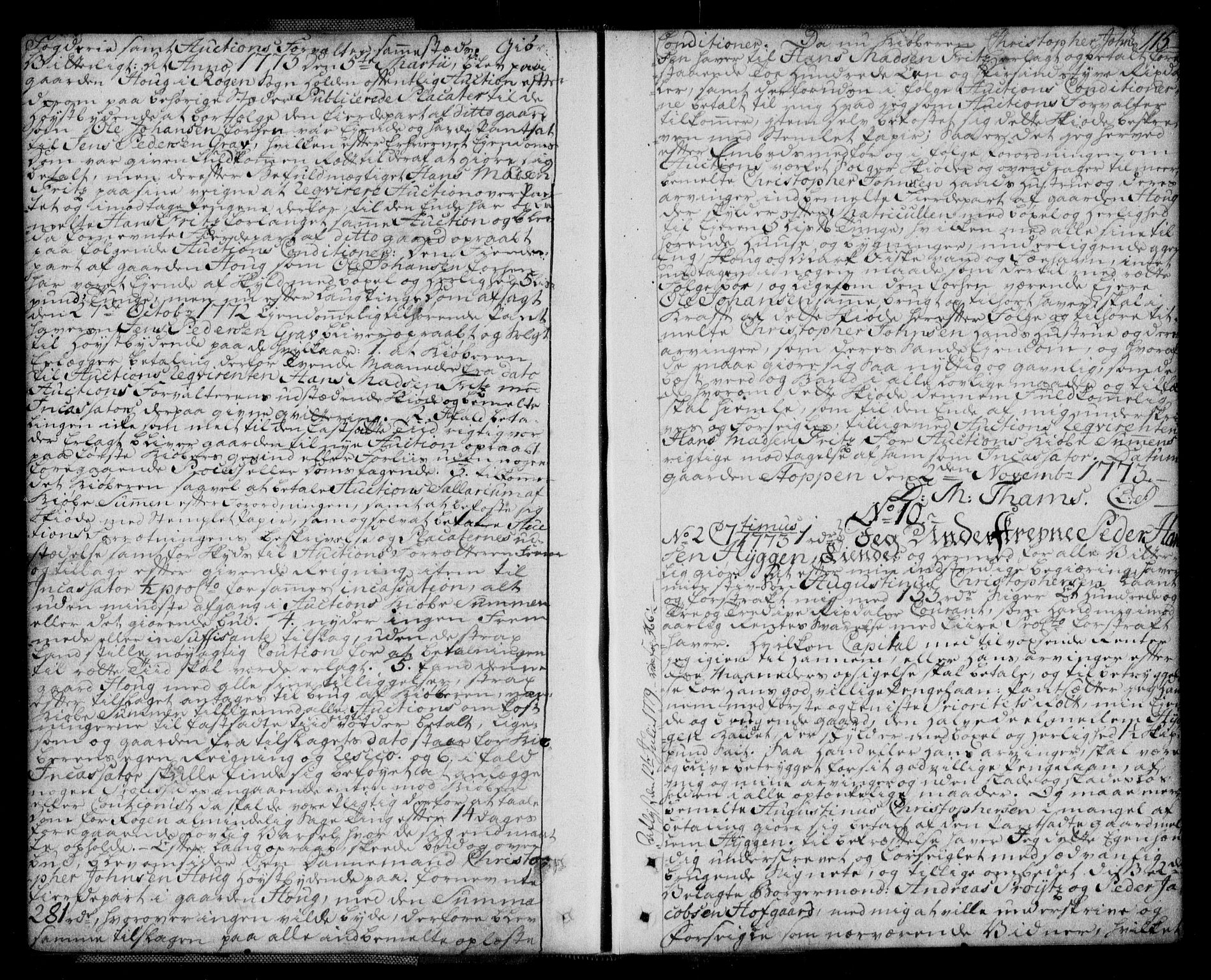 Lier, Røyken og Hurum sorenskriveri, SAKO/A-89/G/Ga/Gaa/L0004a: Pantebok nr. IVa, 1771-1779, s. 115