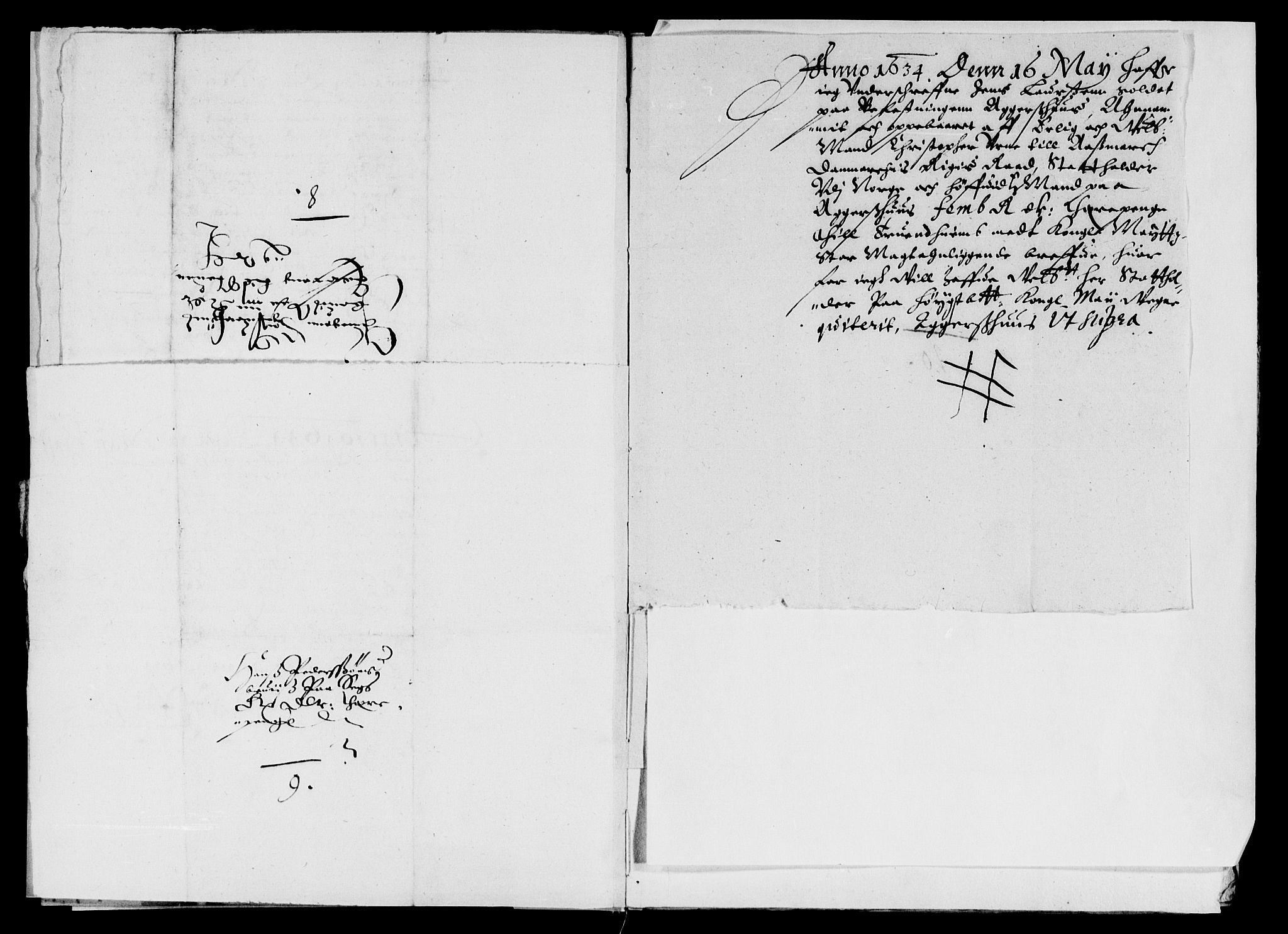 Rentekammeret inntil 1814, Reviderte regnskaper, Lensregnskaper, AV/RA-EA-5023/R/Rb/Rba/L0119: Akershus len, 1634-1635