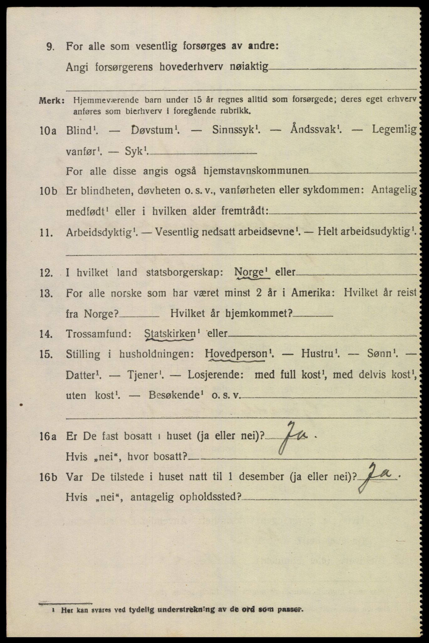 SAK, Folketelling 1920 for 1025 Grindheim herred, 1920, s. 594