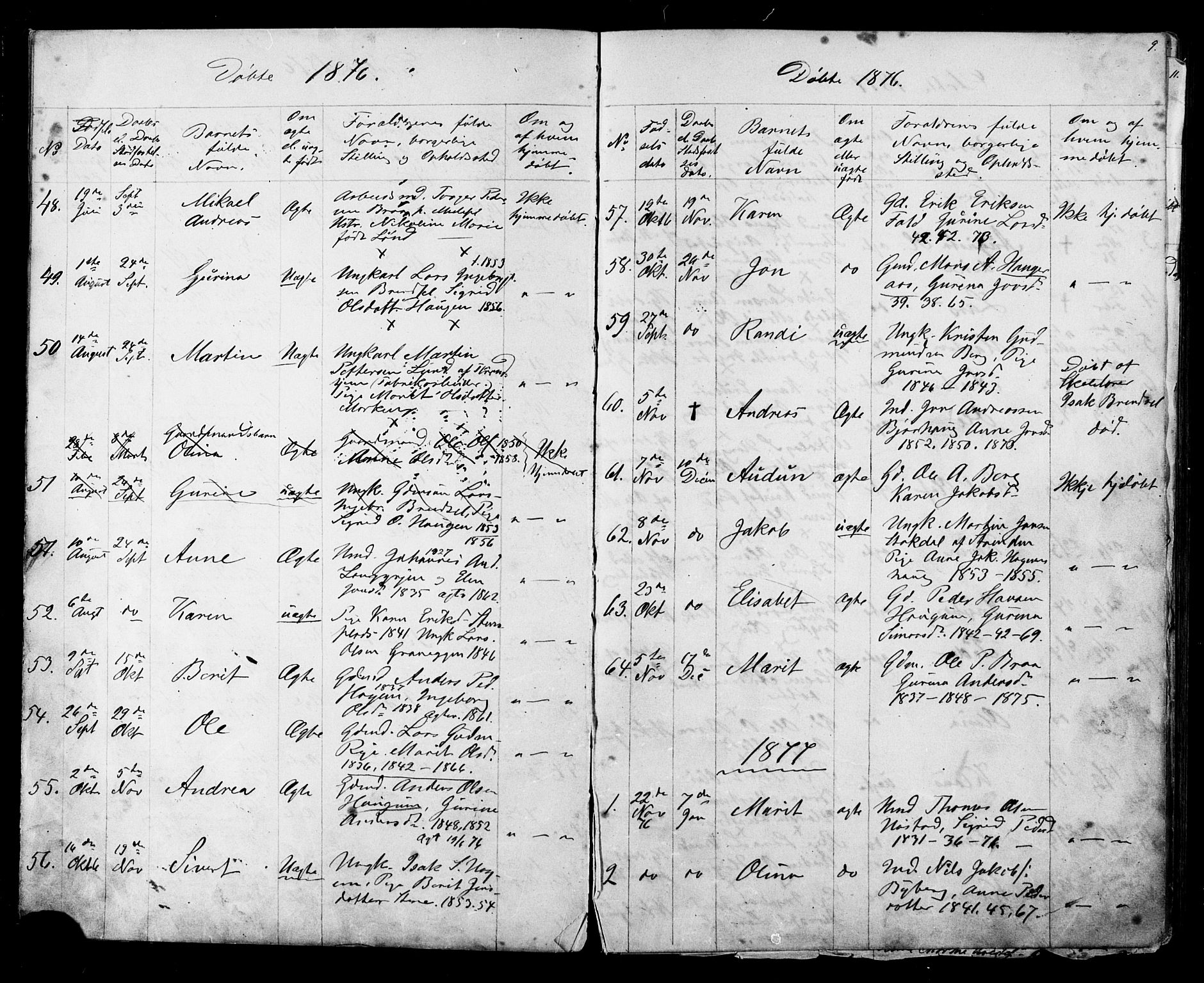 Ministerialprotokoller, klokkerbøker og fødselsregistre - Sør-Trøndelag, AV/SAT-A-1456/612/L0387: Klokkerbok nr. 612C03, 1874-1908, s. 9