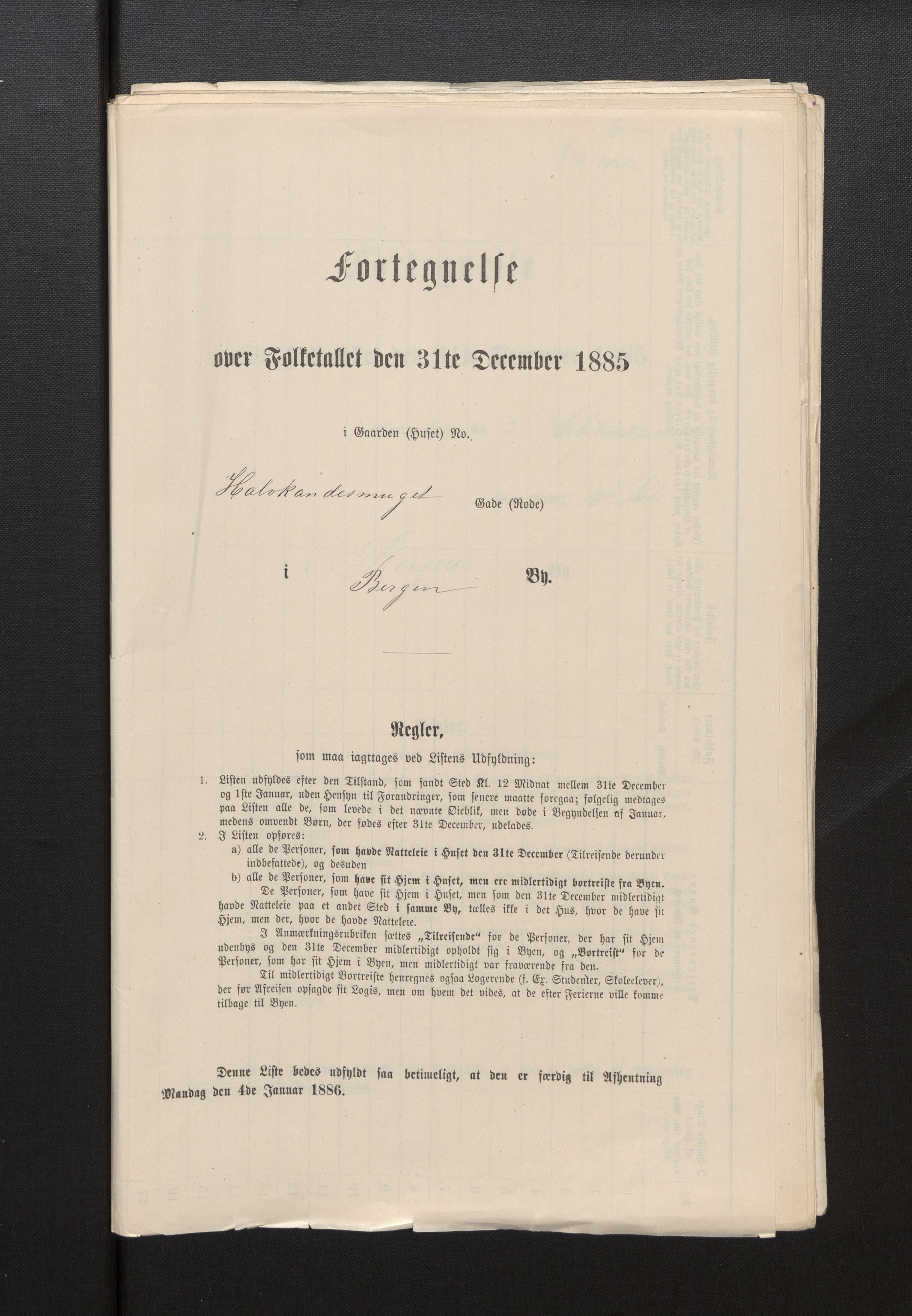 SAB, Folketelling 1885 for 1301 Bergen kjøpstad, 1885, s. 1840